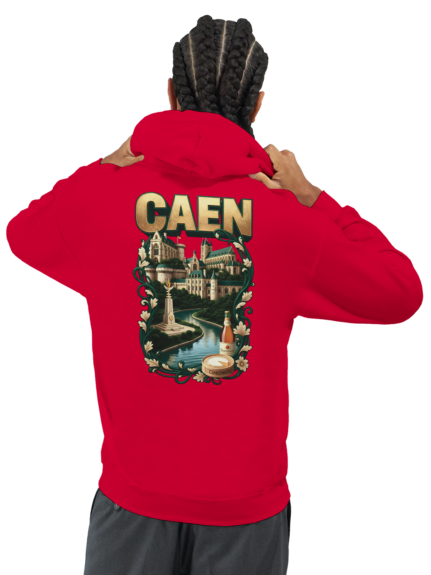 Kapuzenpullover "Caen, Stadt Frankreichs" Unisex Klassiker | Gildan® 18500