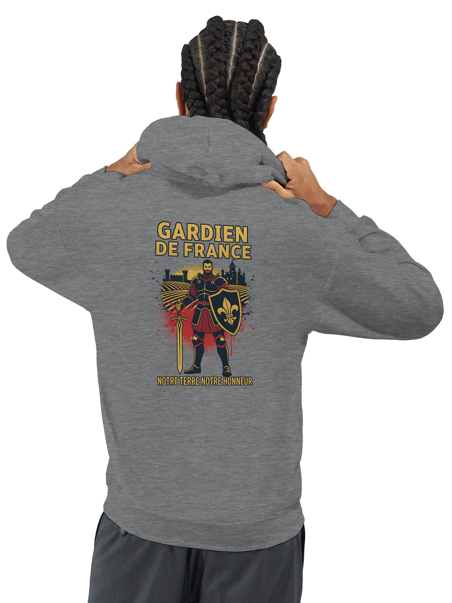 Klassischer Frankreich-Torwart-Hoodie für Herren | Gildan® 18500