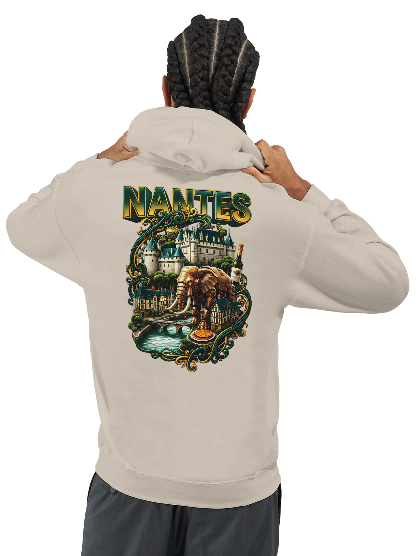 Unisex-Kapuzenpullover Nantes Stadt Frankreich klassisch | Gildan® 18500