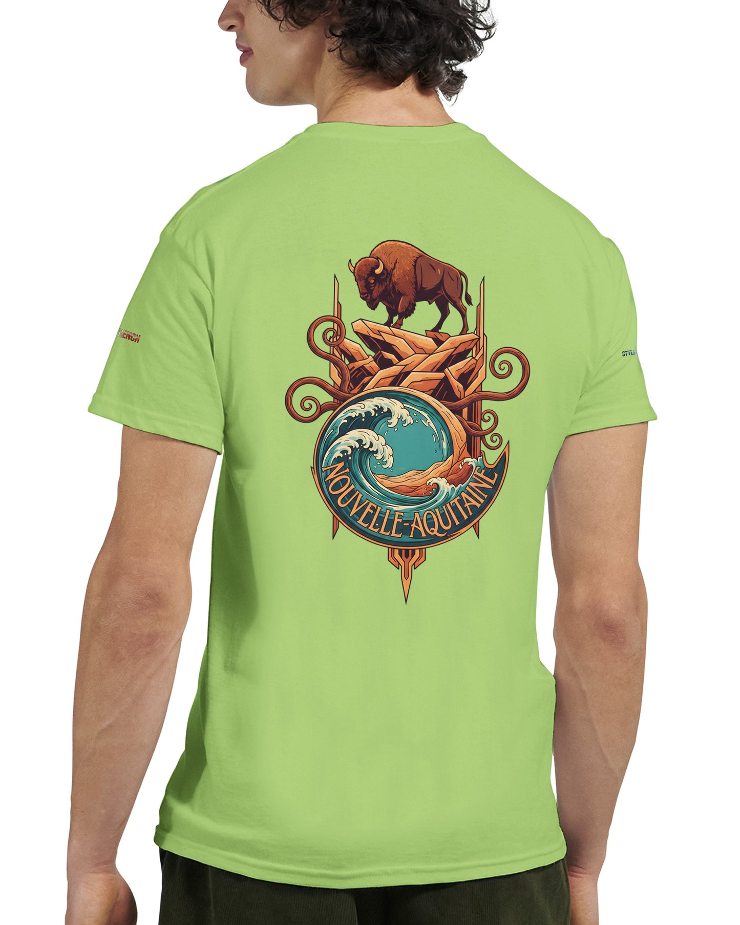 T-Shirt Neu-Aquitanien, dick, Rundhalsausschnitt | Gildan® 5000