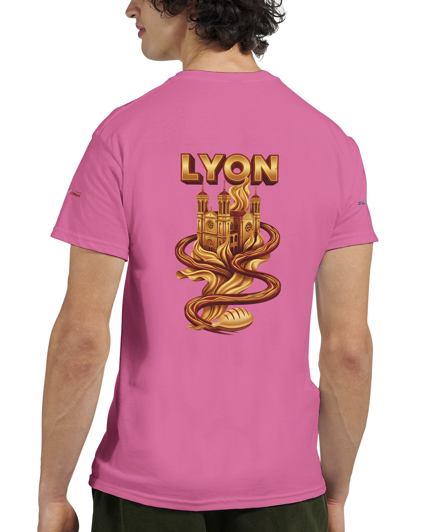 Unisex-T-Shirt Lyon Stadt Frankreich dick Rundhals | Gildan® 5000