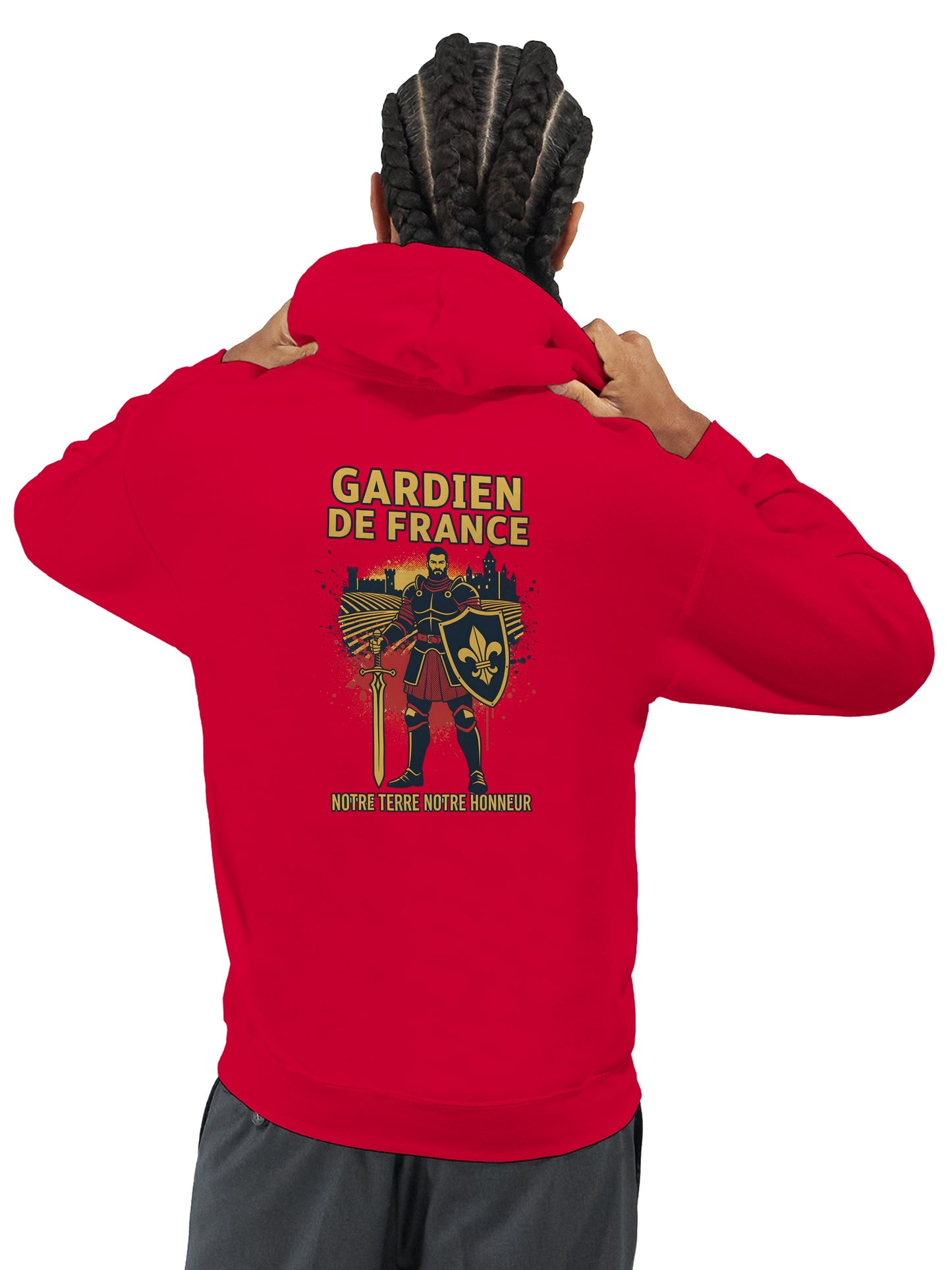 Klassischer Frankreich-Torwart-Hoodie für Herren | Gildan® 18500
