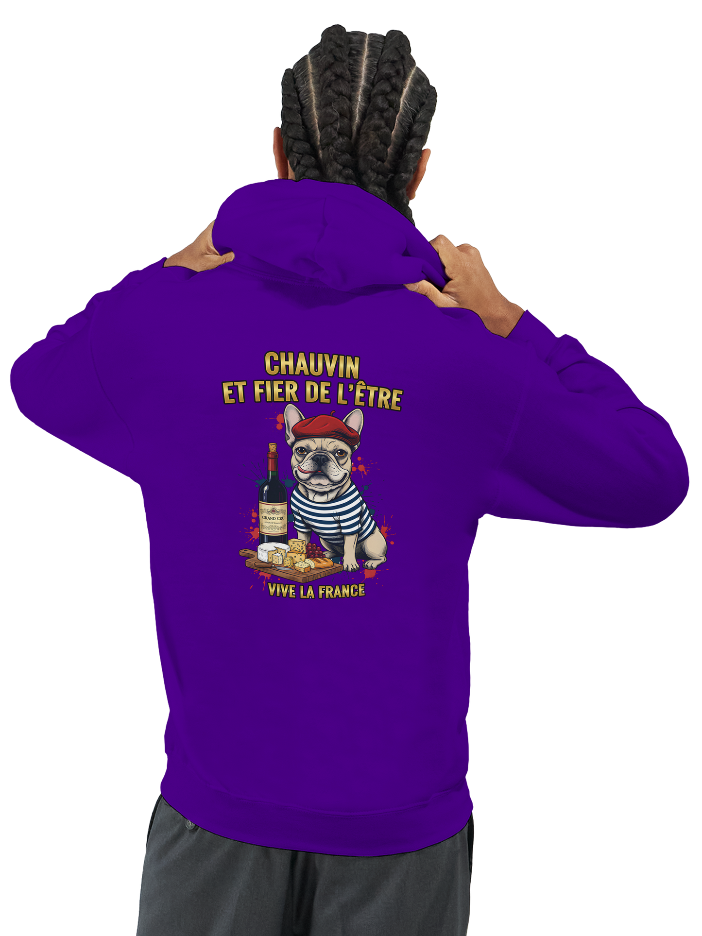 Klassischer französischer Hoodie "Chauvinistisch und stolz darauf, ein Mann zu sein" | Gildan® 18500