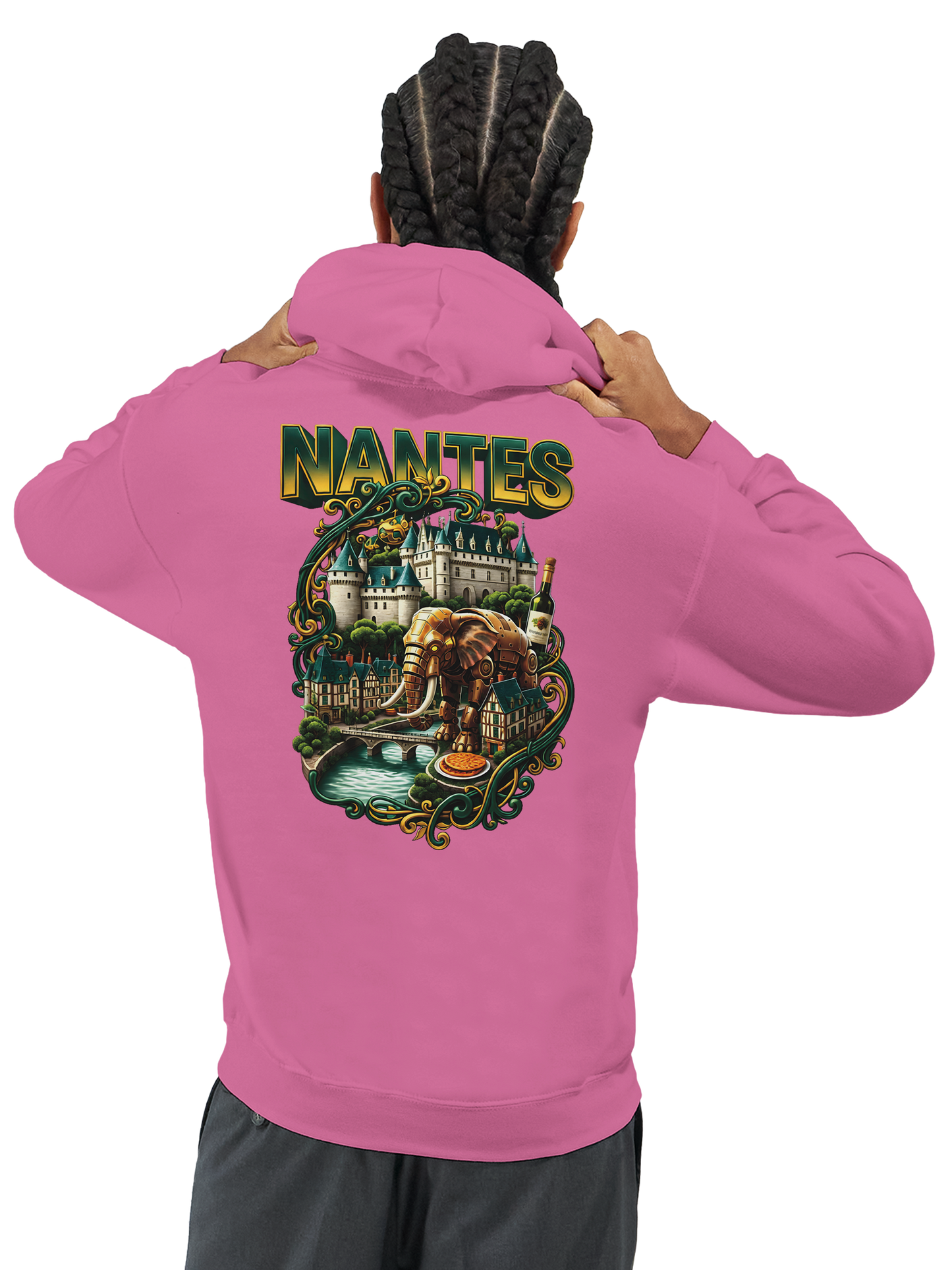Unisex-Kapuzenpullover Nantes Stadt Frankreich klassisch | Gildan® 18500