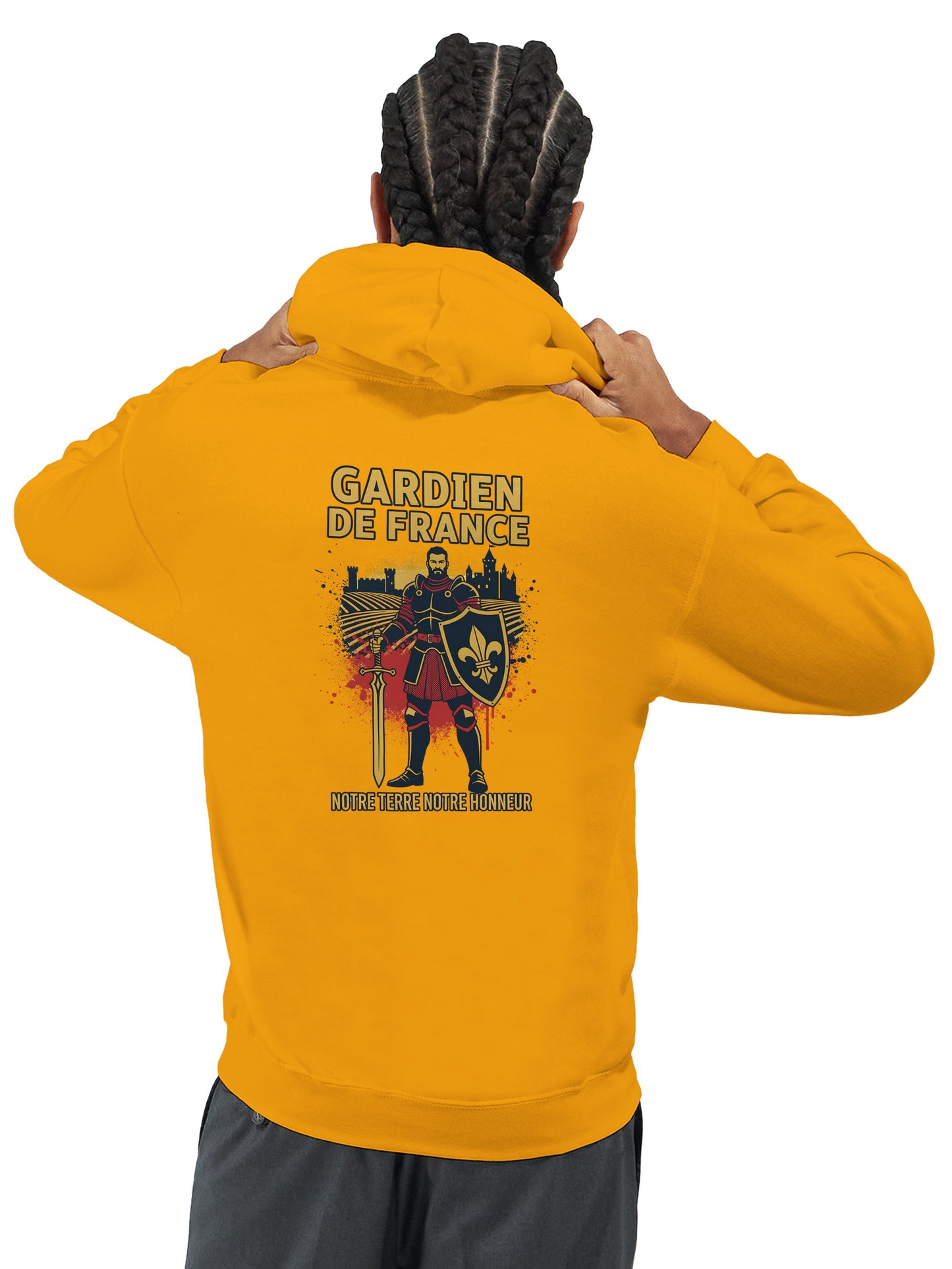Klassischer Frankreich-Torwart-Hoodie für Herren | Gildan® 18500