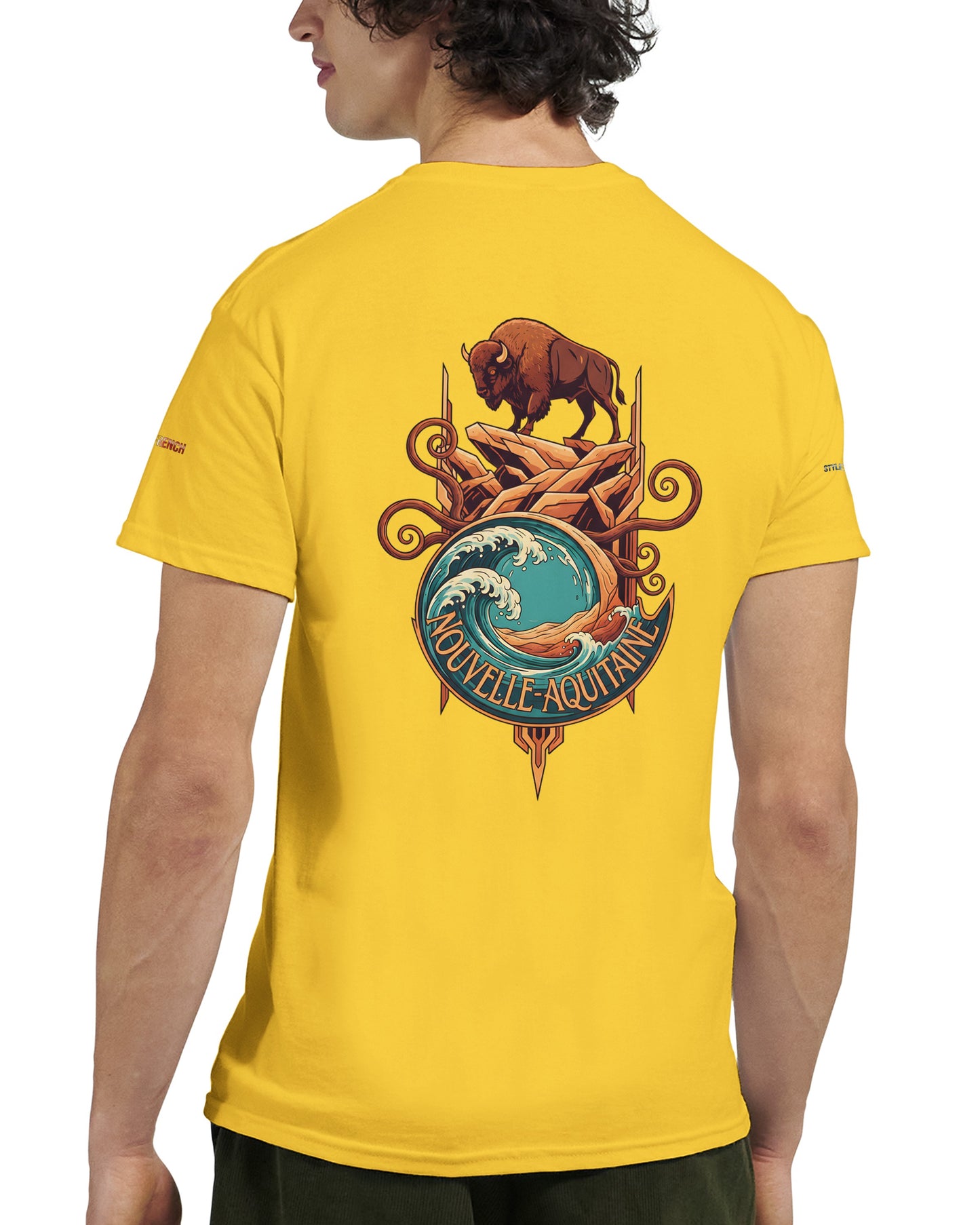 T-Shirt Neu-Aquitanien, dick, Rundhalsausschnitt | Gildan® 5000