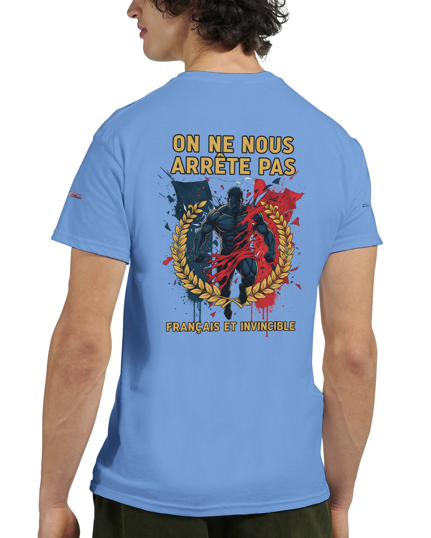Men's "Can't Stop Us" French Style Heavyweight Crewneck T-shirt | Gildan® 5000