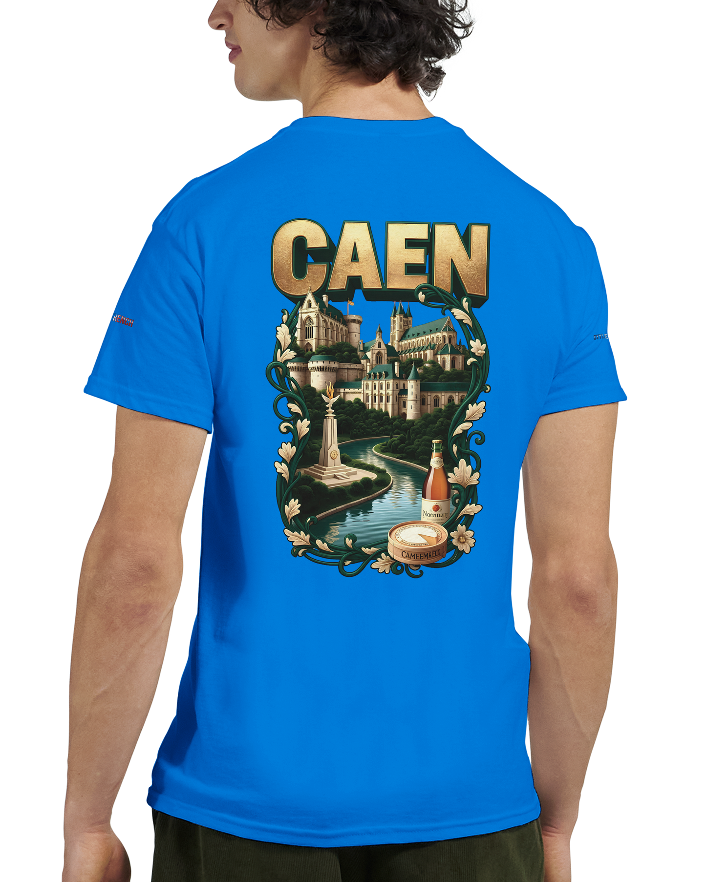 Unisex-T-Shirt Caen Stadt in Frankreich | Gildan® 5000