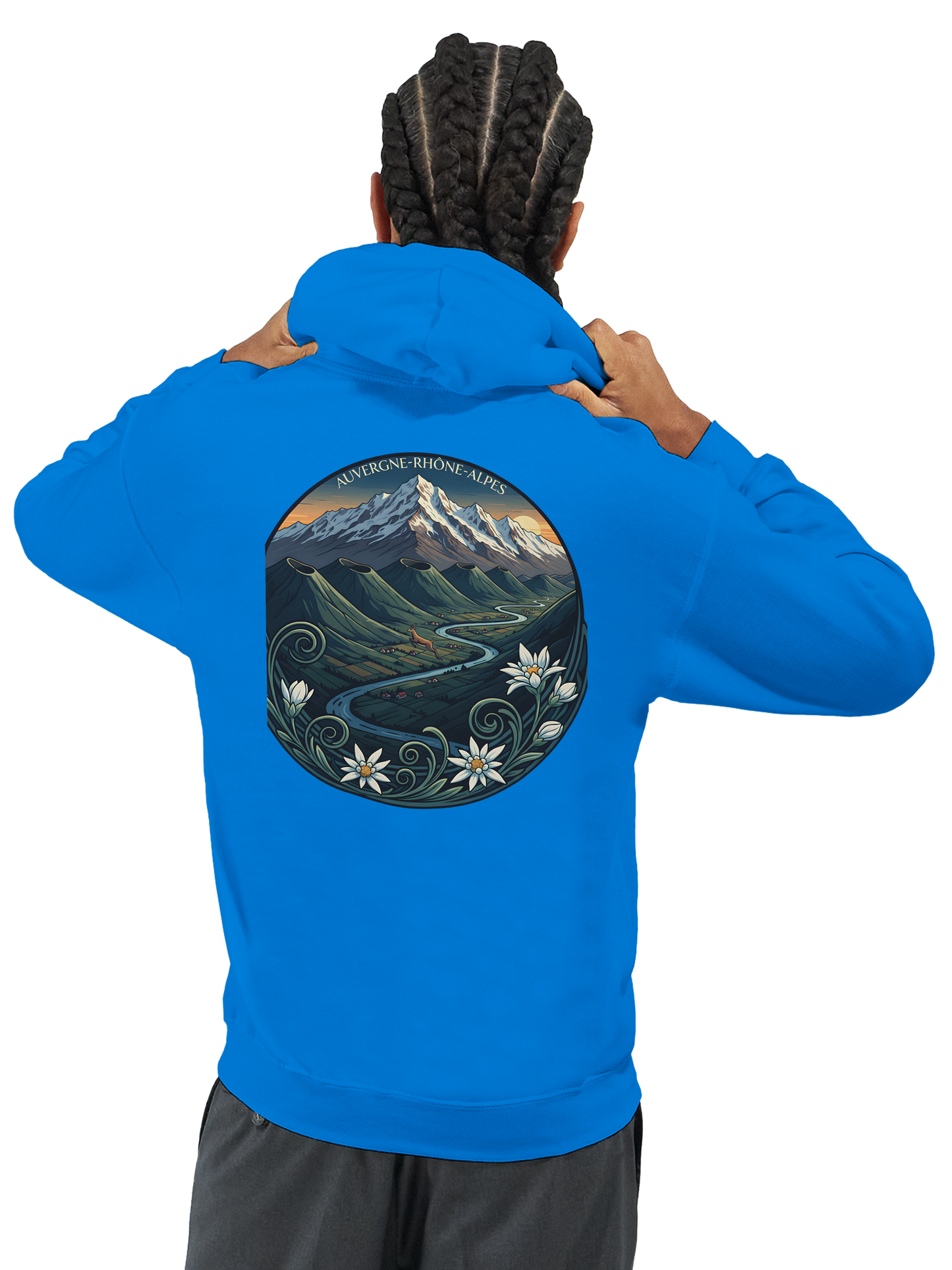 Klassischer Unisex-Kapuzenpullover Auvergne-Rhône-Alpes | Gildan® 18500