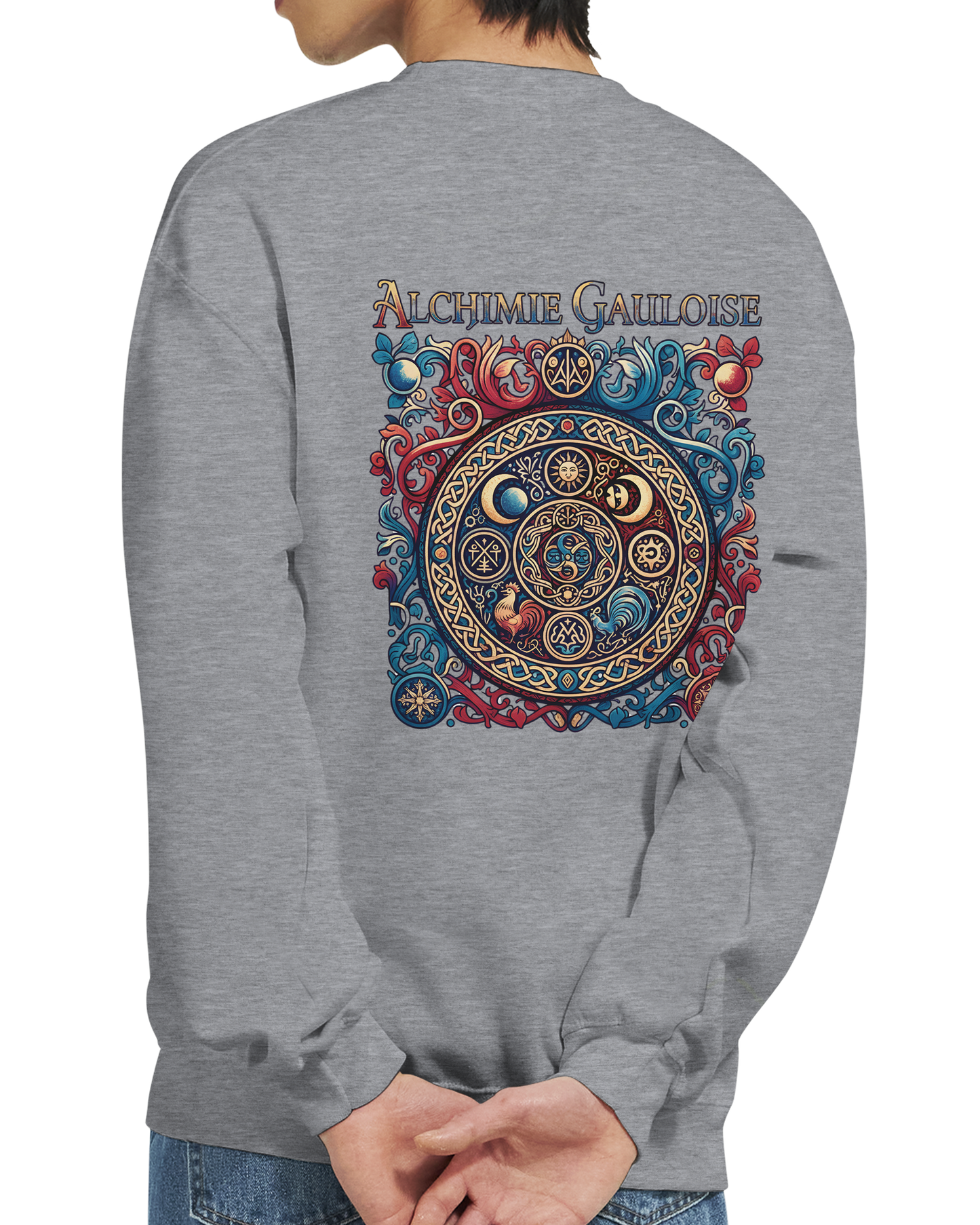 Herren-Sweatshirt "Gallische Alchemie" Klassisches Rundhals-Sweatshirt | Gildan® 18000