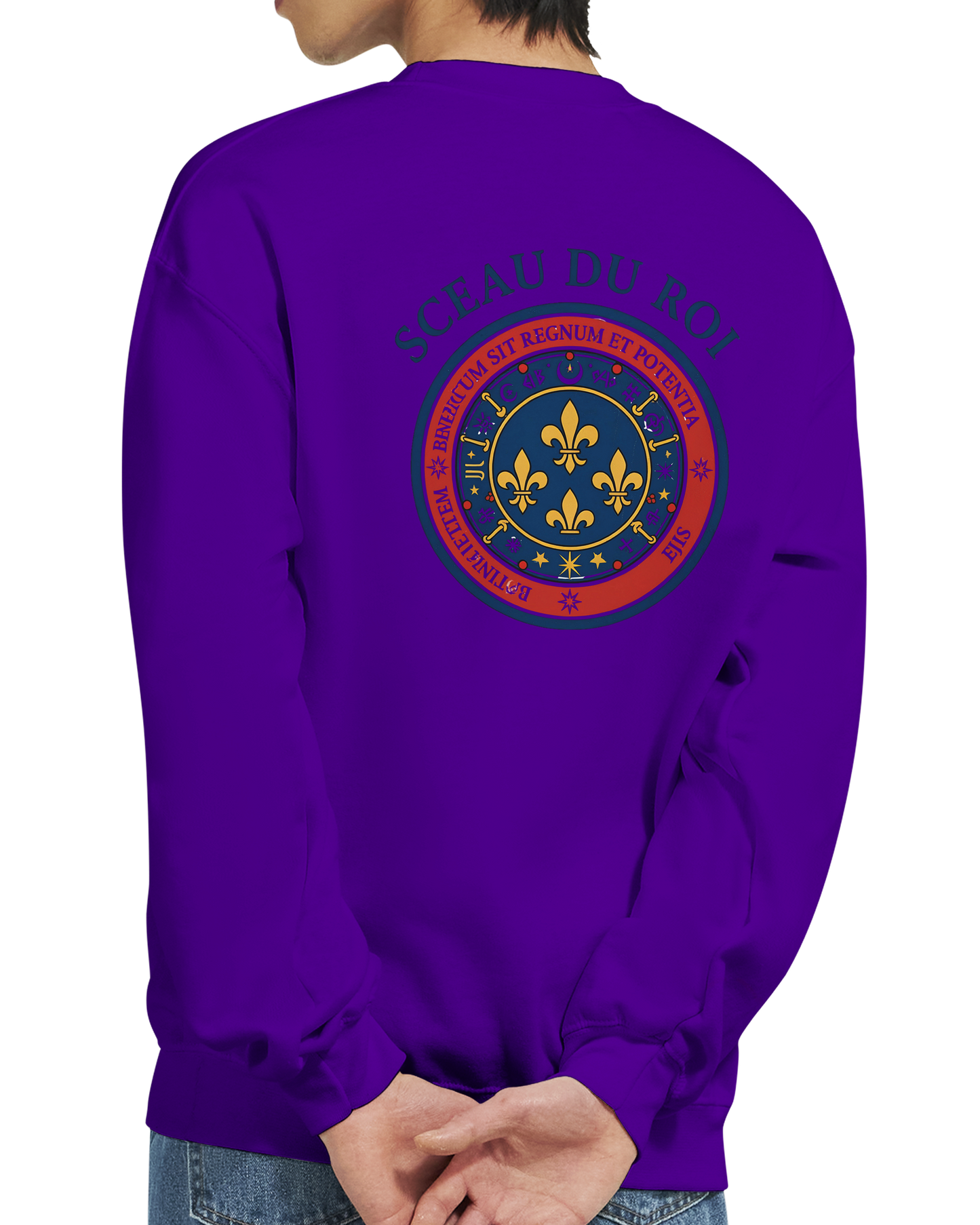 Herren-Sweatshirt Das Siegel des Königs, klassischer Rundhals | Gildan® 18000