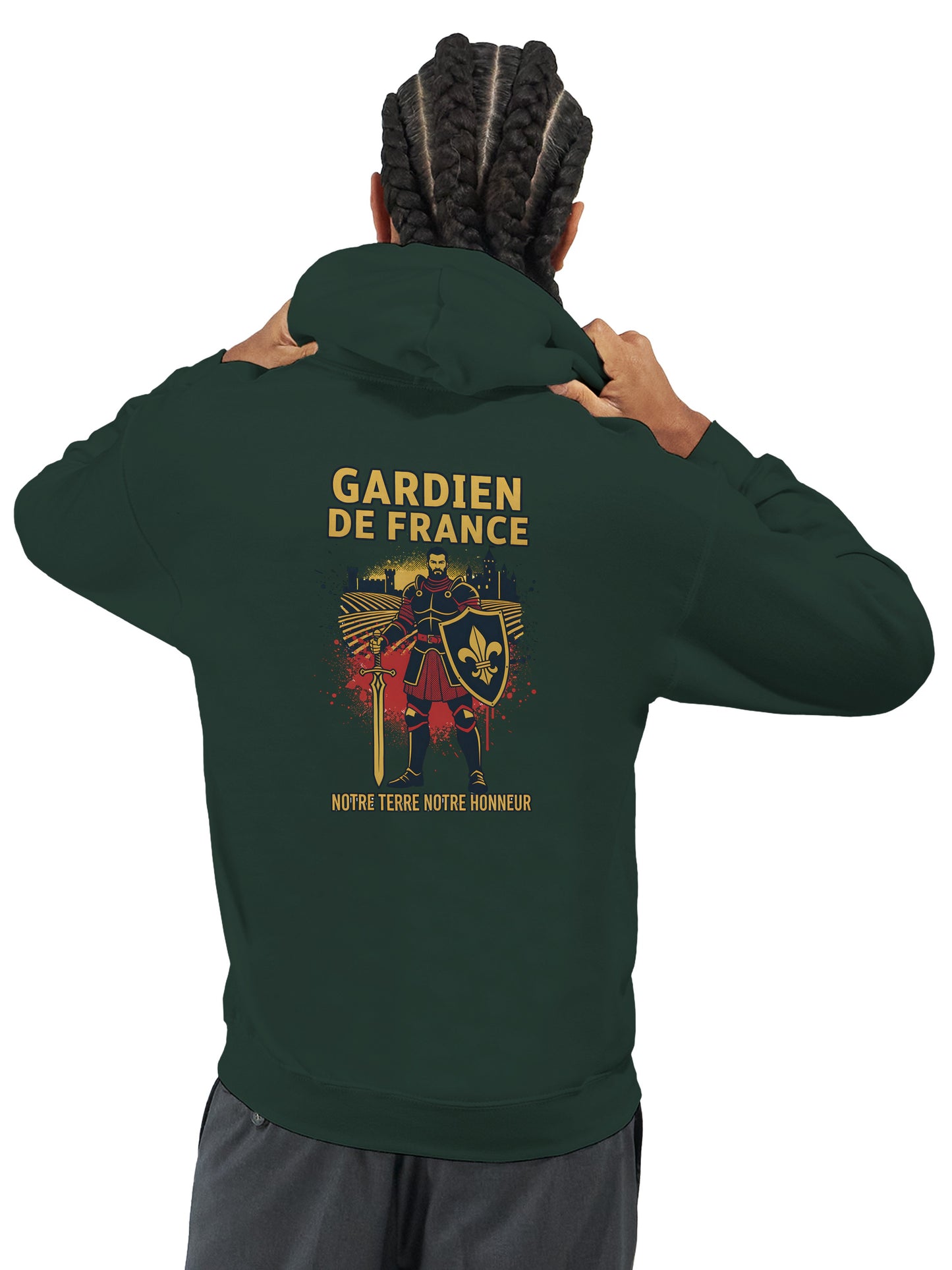Klassischer Frankreich-Torwart-Hoodie für Herren | Gildan® 18500