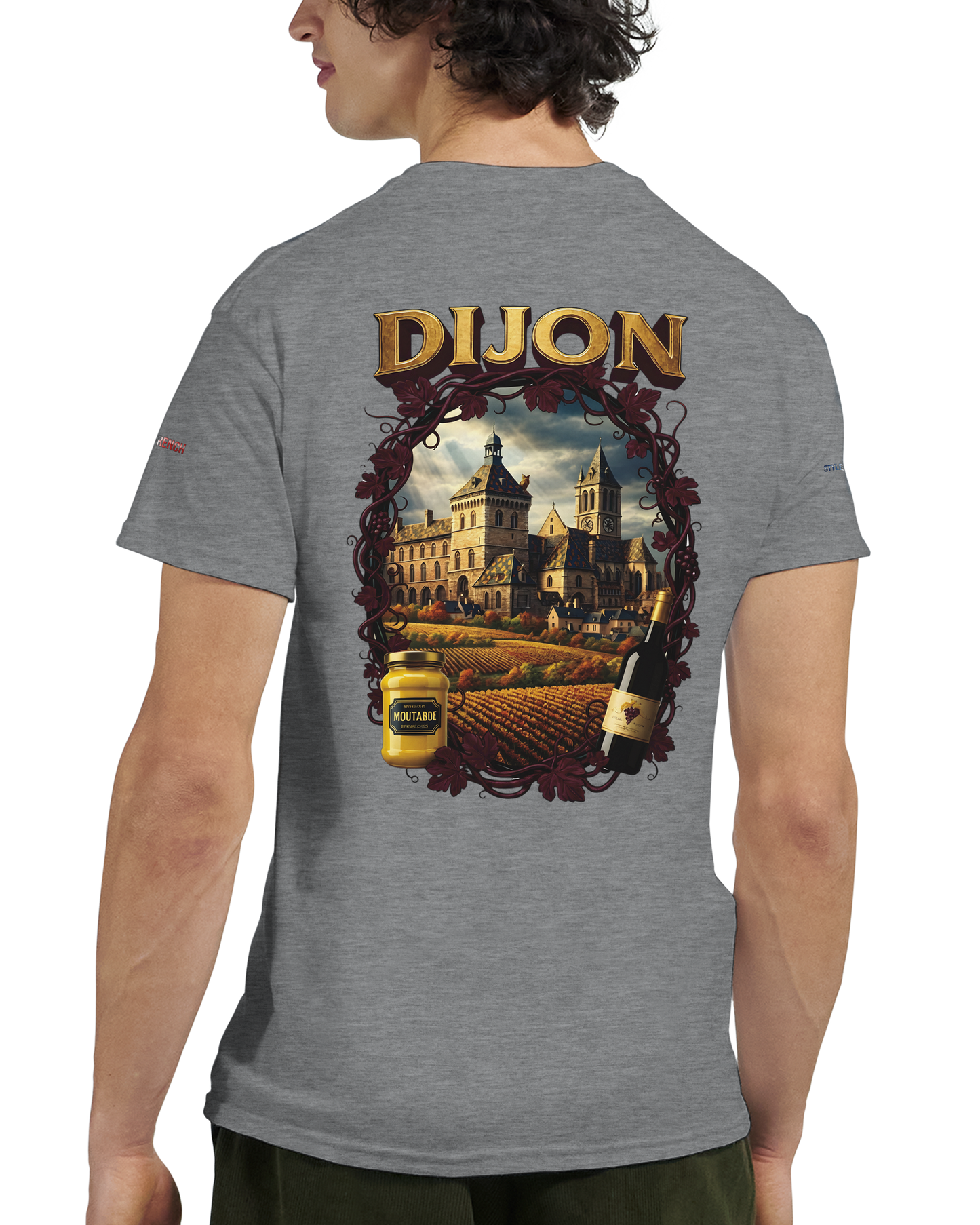 Unisex T-Shirt Dijon Stadt Frankreich dick Rundhals | Gildan® 5000