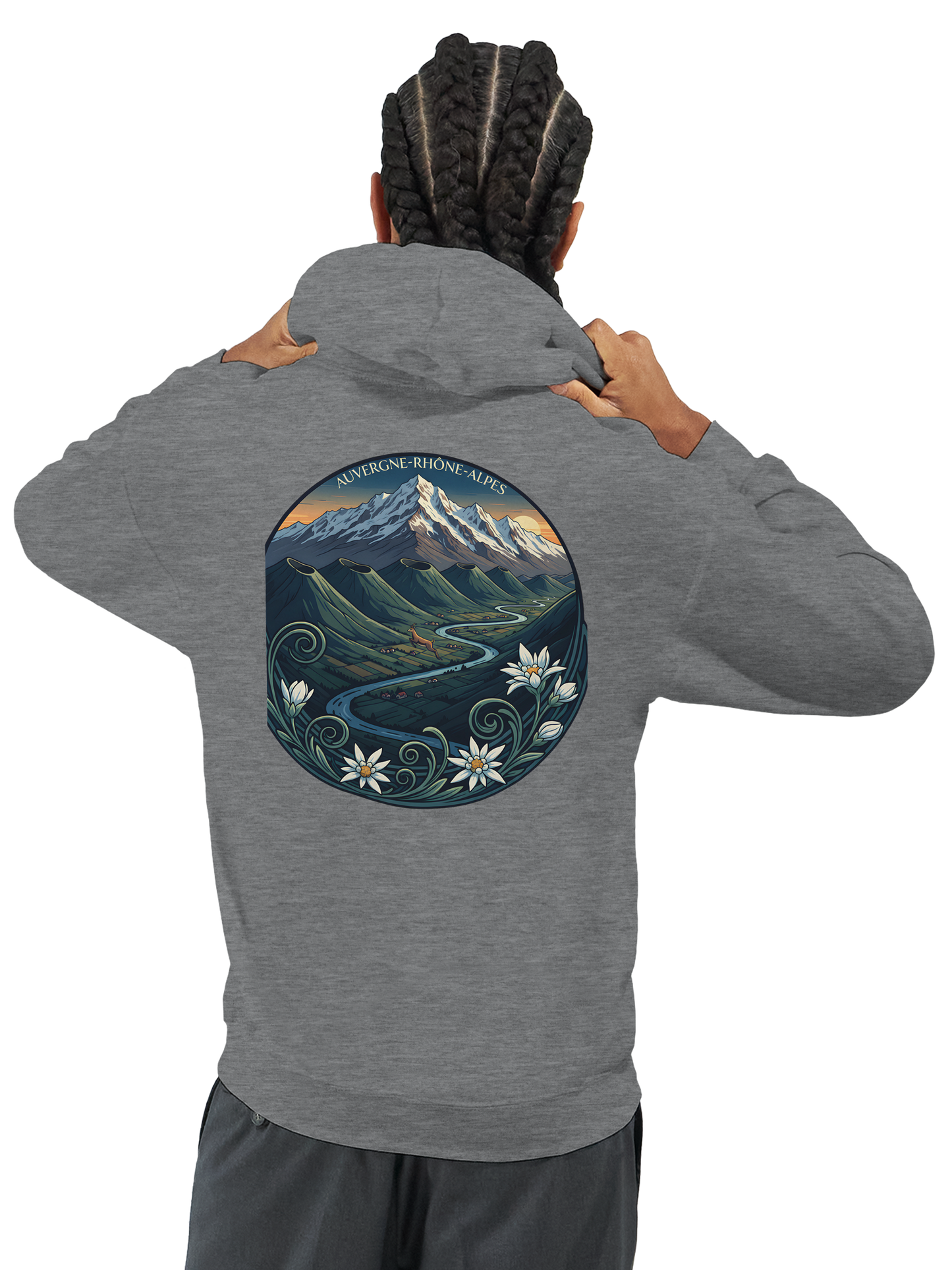 Klassischer Unisex-Kapuzenpullover Auvergne-Rhône-Alpes | Gildan® 18500