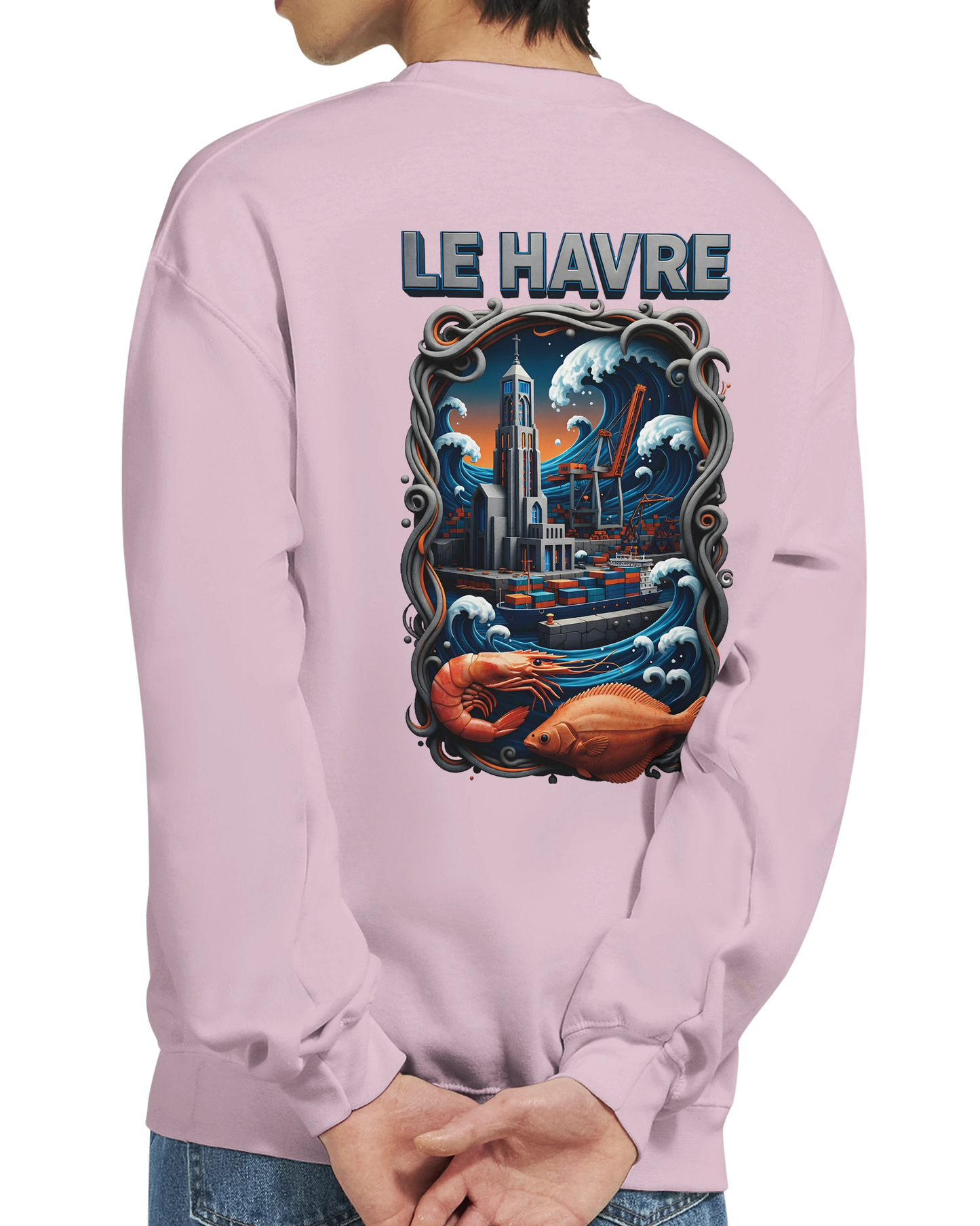 Sweat-shirt Unisexe Le Havre – Ville de France – Pull Premium Confort
