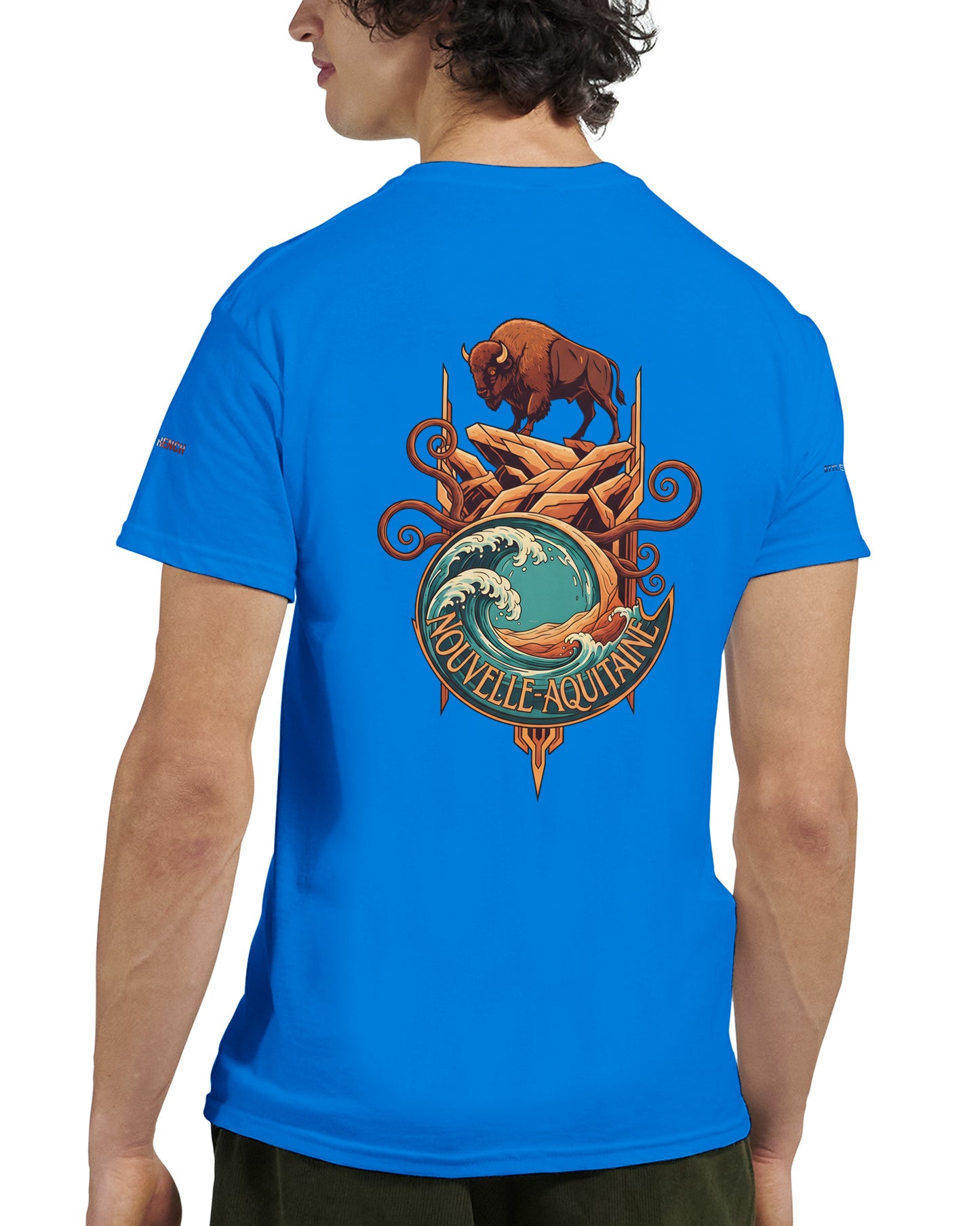 T-Shirt Neu-Aquitanien, dick, Rundhalsausschnitt | Gildan® 5000