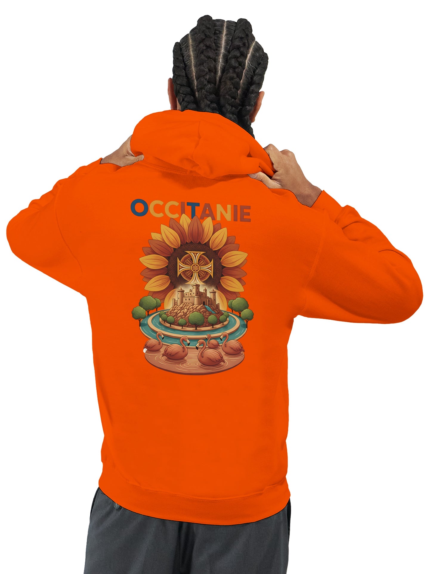 Klassischer Unisex-Kapuzenpullover Okzitanien | Gildan® 18500