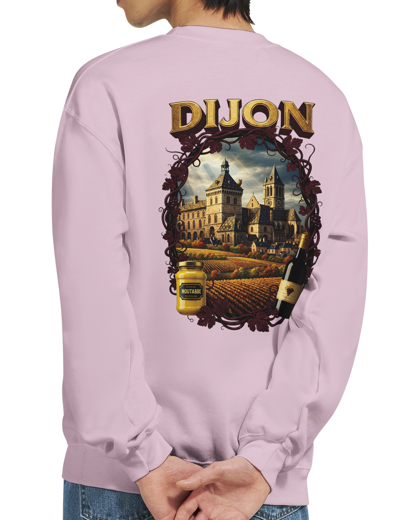 Unisex-Sweatshirt Dijon, Frankreich klassisch Rundhals | Gildan® 18000