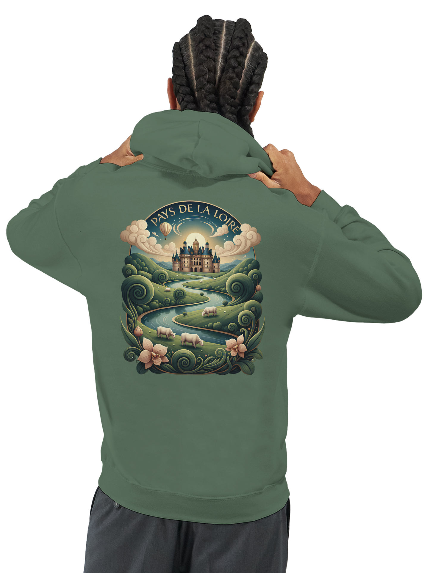 Klassischer Unisex-Kapuzenpullover Pays de la Loire | Gildan® 18500