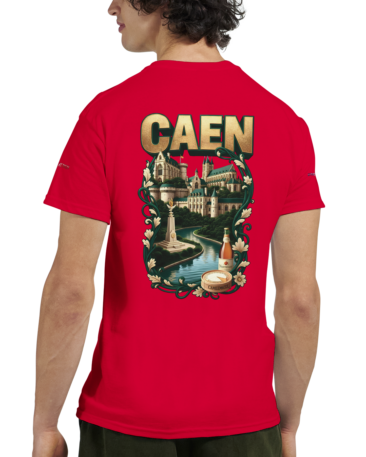 Unisex-T-Shirt Caen Stadt in Frankreich | Gildan® 5000