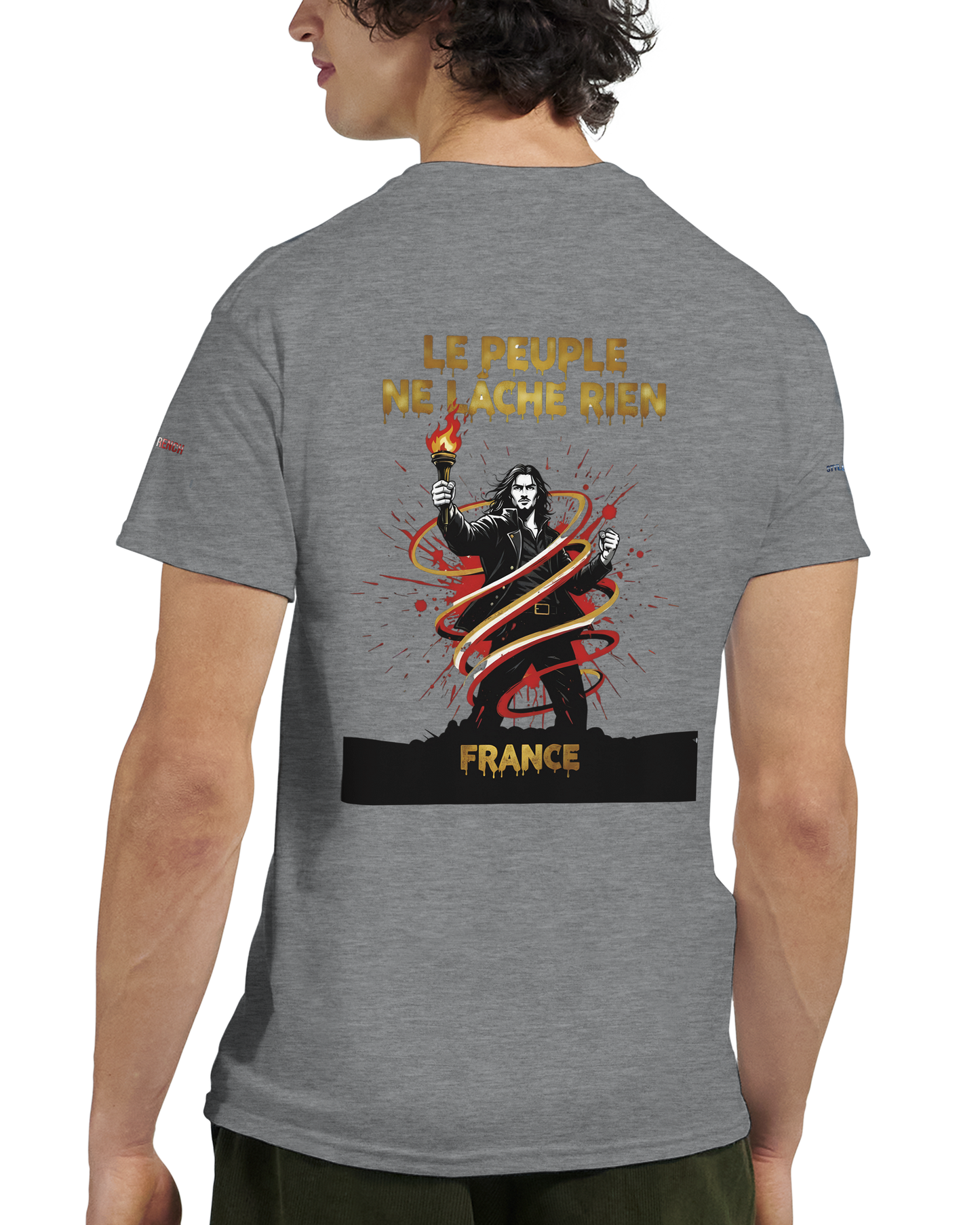 T-shirt Homme Le Peuple Ne Lâche Rien - Coton Premium