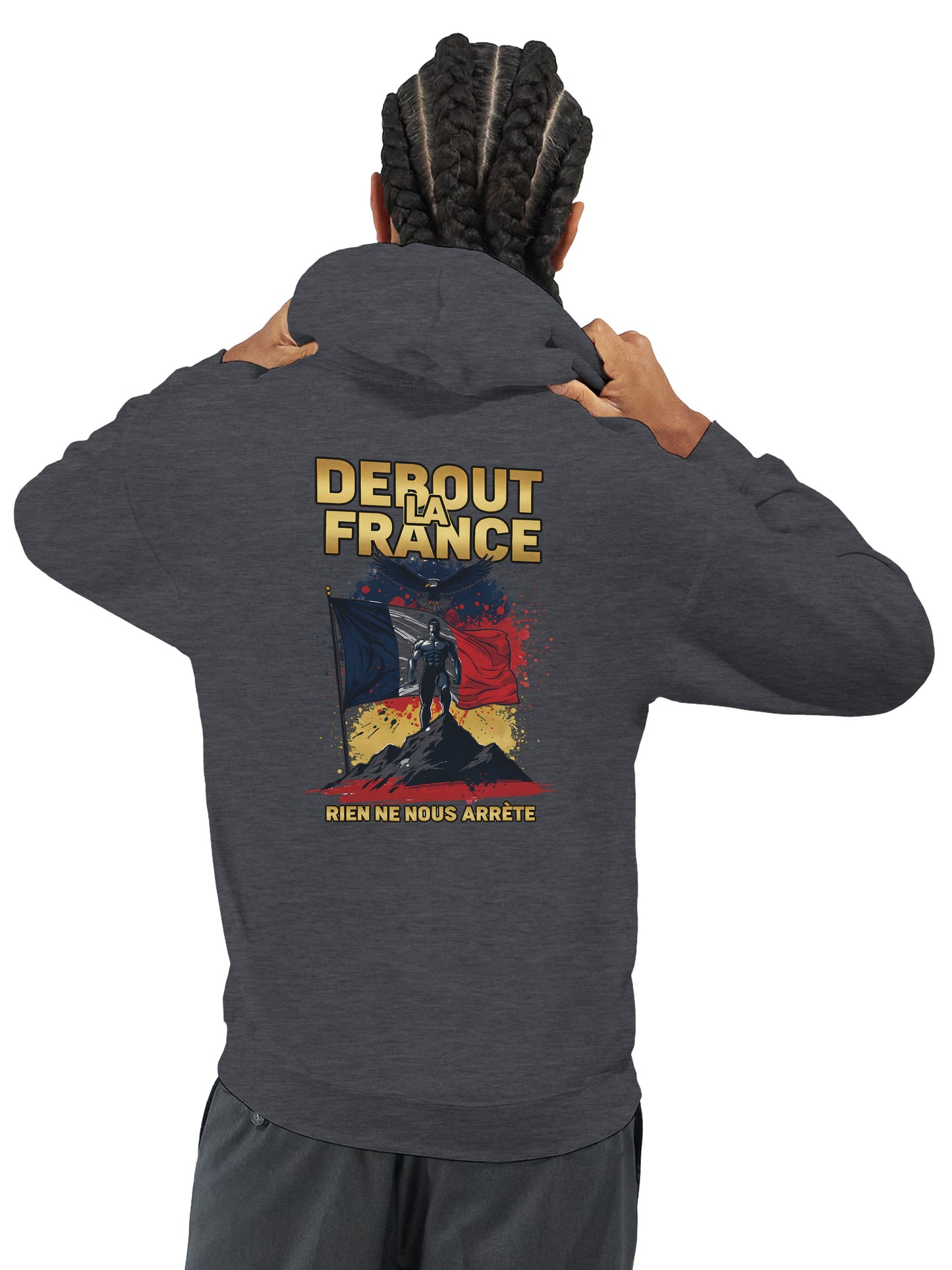 Steh auf, Frankreich, Kapuzenpullover klassisch | Gildan® 18500