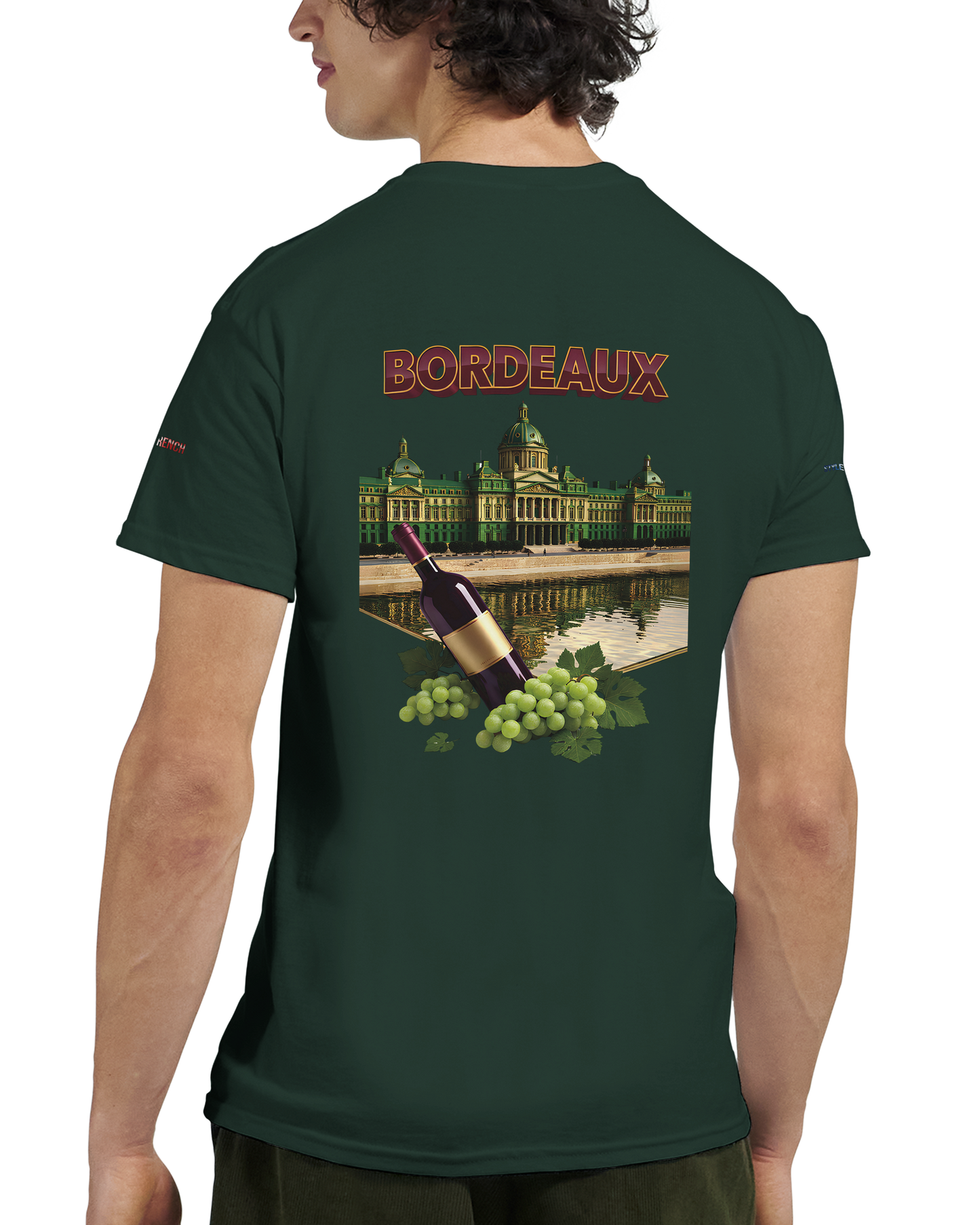 Unisex burgundy French city crewneck heavy t-shirt | Gildan® 5000