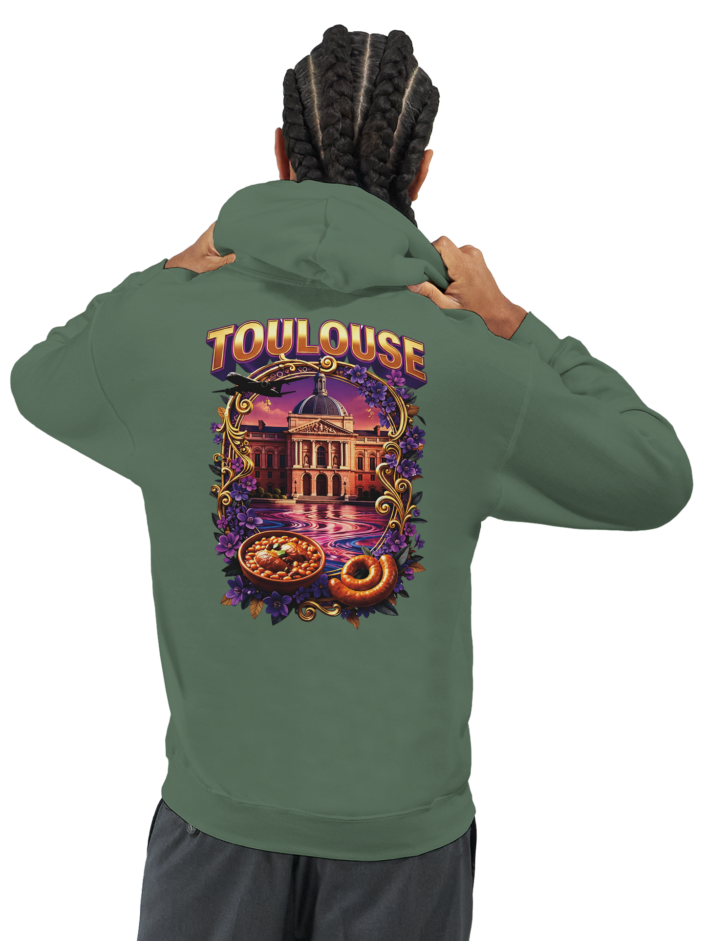 Unisex-Kapuzenpullover Toulouse Stadt Frankreich klassisch | Gildan® 18500