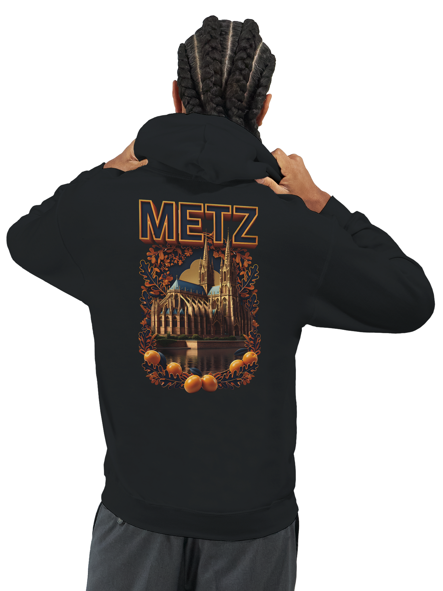 Unisex-Hoodie Metz Stadt Frankreich klassisch | Gildan® 18500
