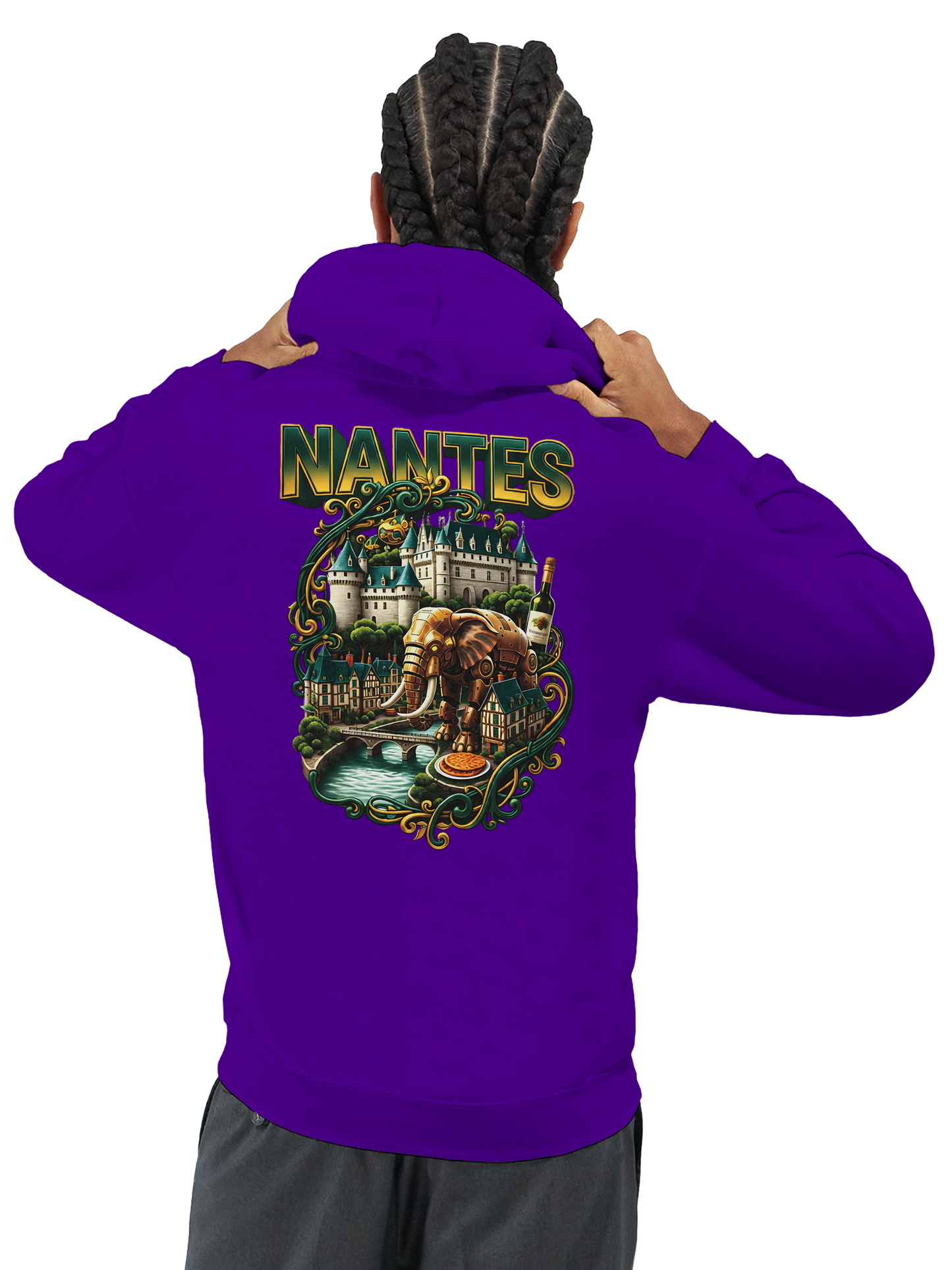 Unisex-Kapuzenpullover Nantes Stadt Frankreich klassisch | Gildan® 18500