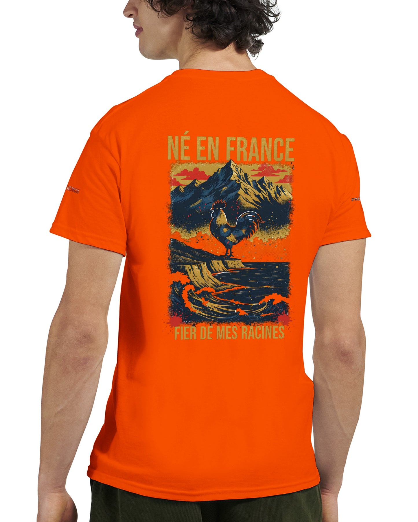 T-Shirt in Frankreich geboren dick rundhals | Gildan® 5000