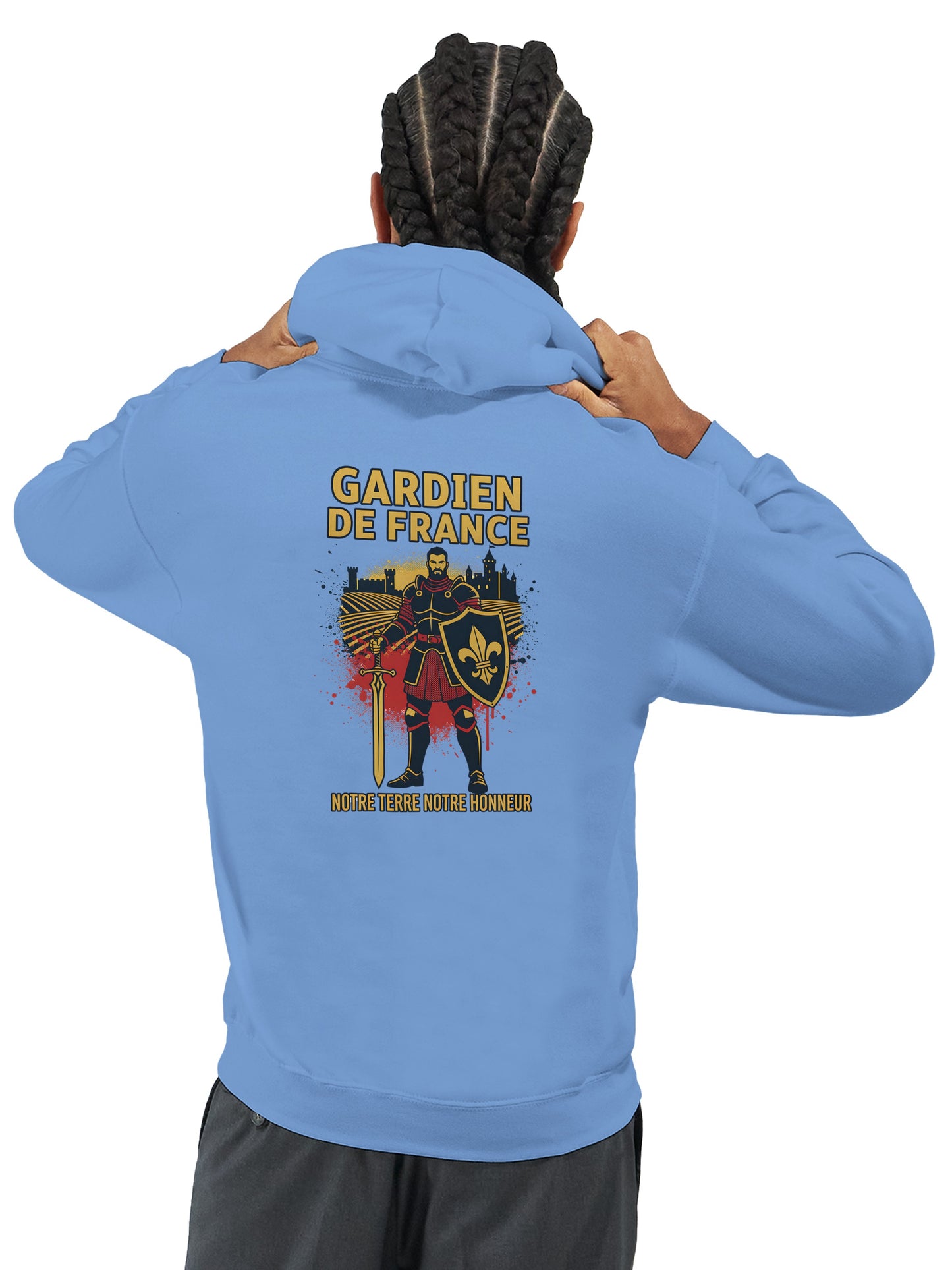 Klassischer Frankreich-Torwart-Hoodie für Herren | Gildan® 18500