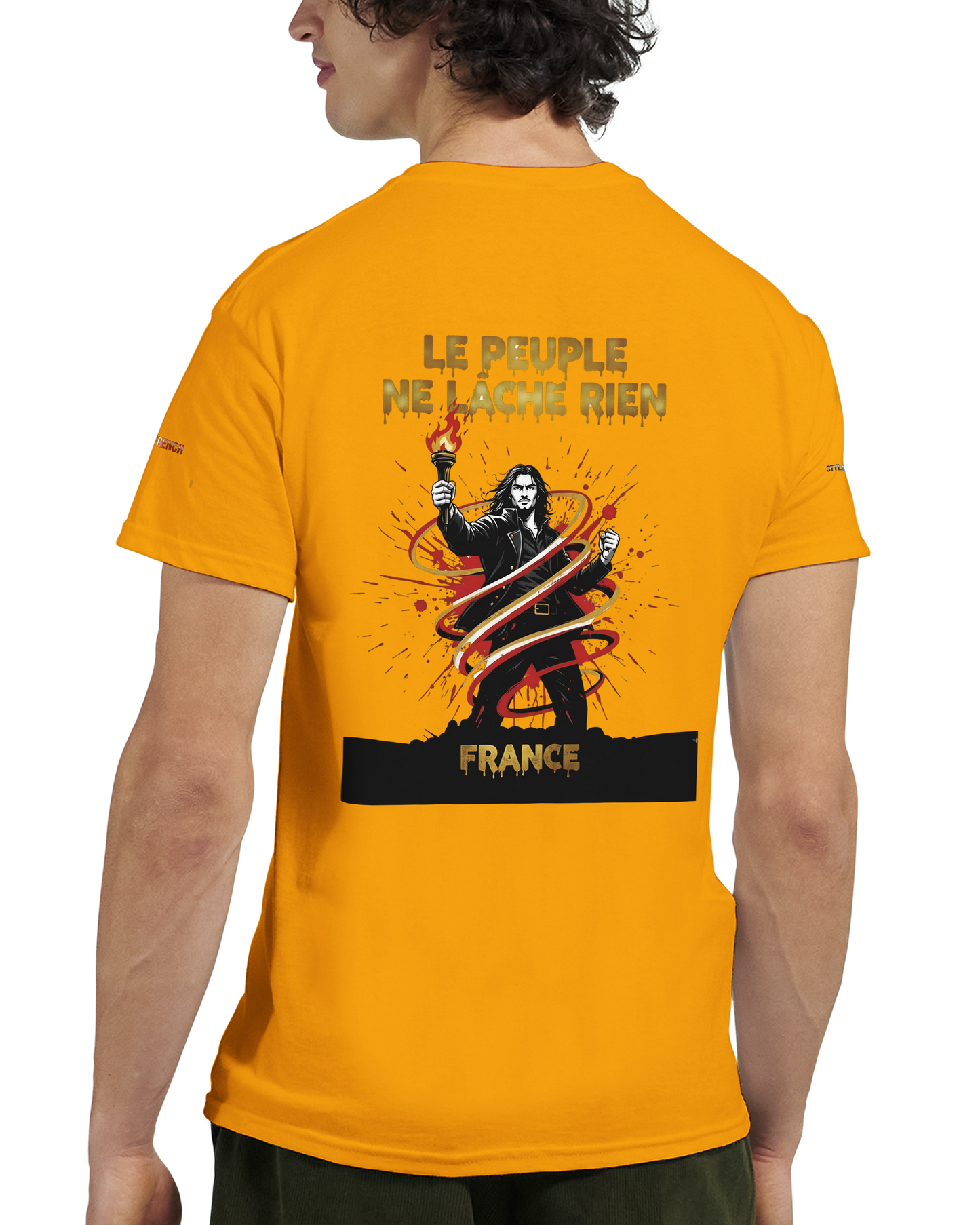 T-shirt Homme Le Peuple Ne Lâche Rien - Coton Premium