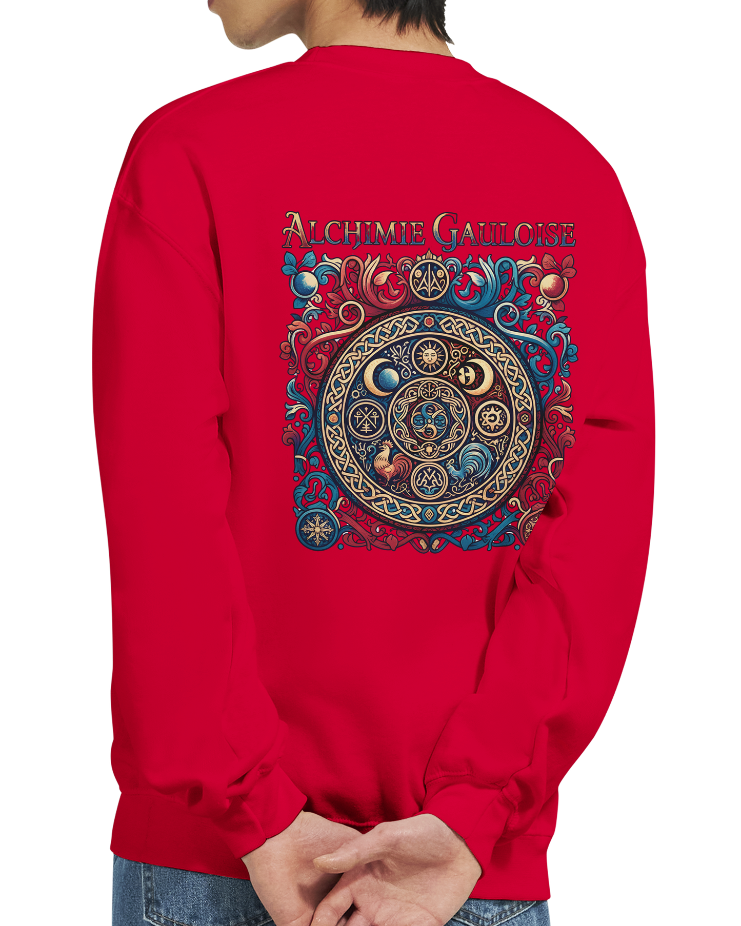 Herren-Sweatshirt "Gallische Alchemie" Klassisches Rundhals-Sweatshirt | Gildan® 18000