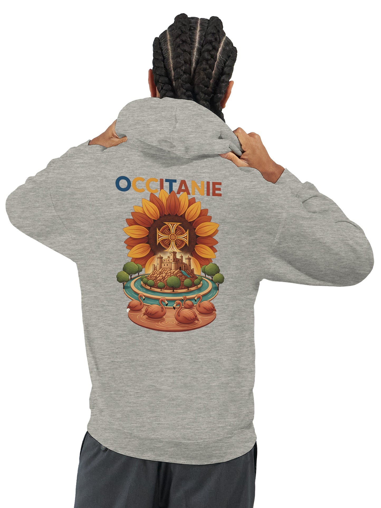 Klassischer Unisex-Kapuzenpullover Okzitanien | Gildan® 18500