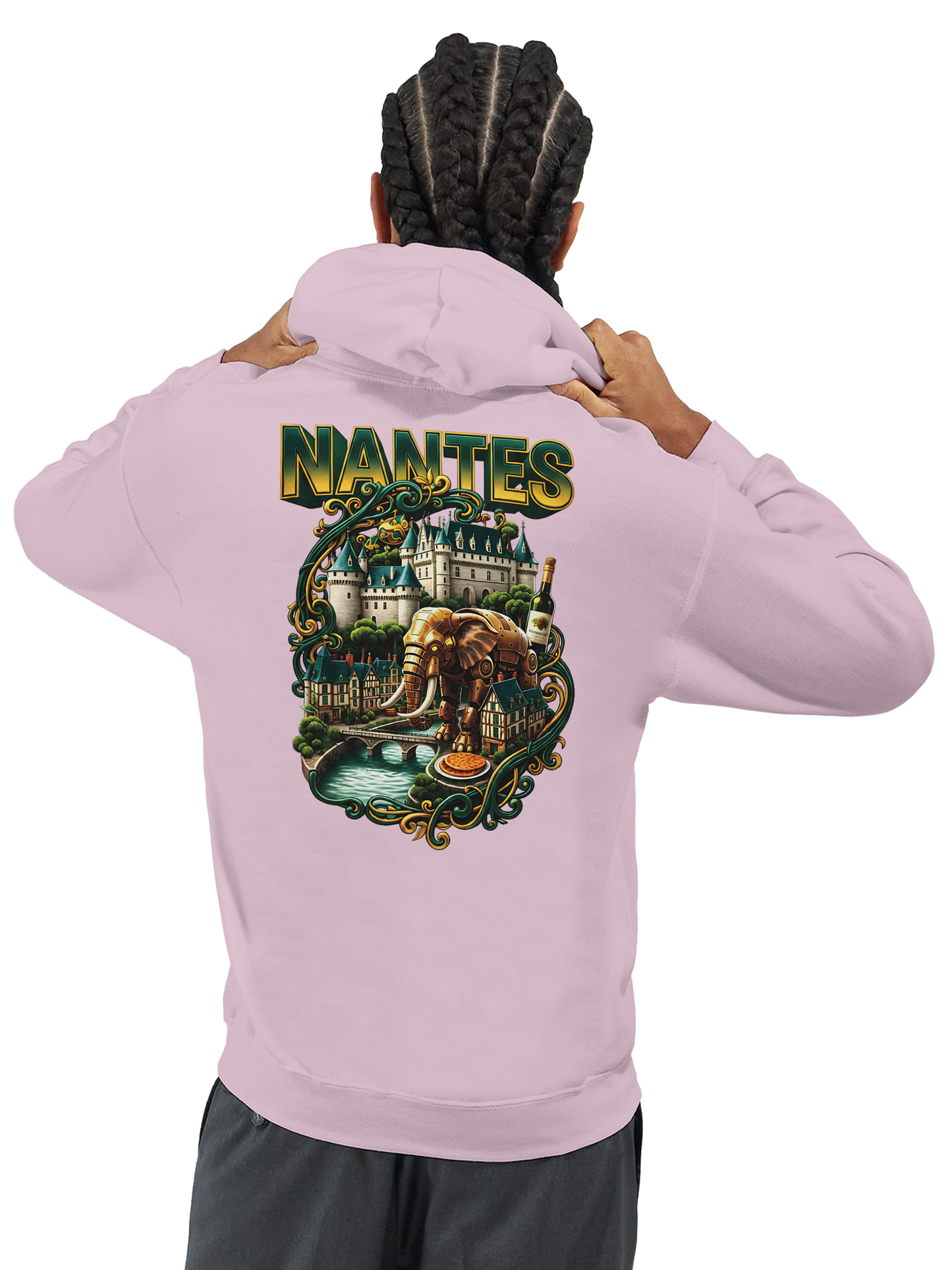 Unisex-Kapuzenpullover Nantes Stadt Frankreich klassisch | Gildan® 18500