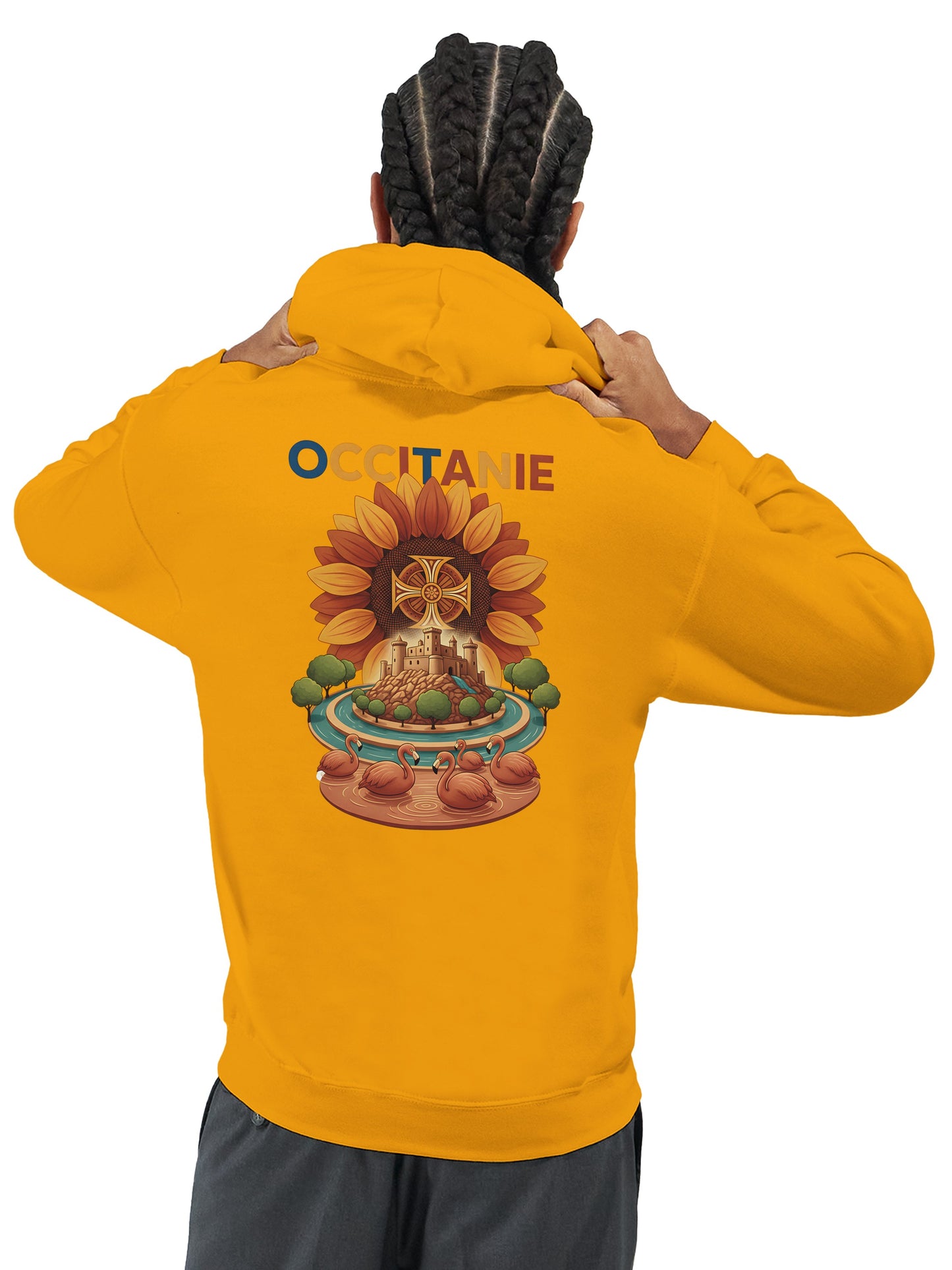 Klassischer Unisex-Kapuzenpullover Okzitanien | Gildan® 18500