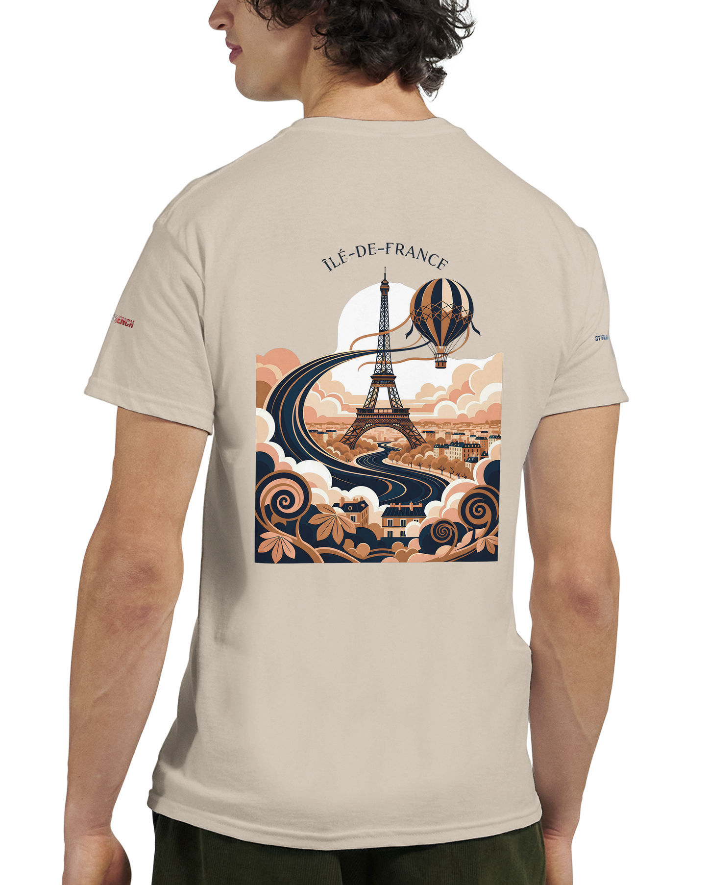 Unisex T-Shirt Île-de-France dick rundhals | Gildan® 5000