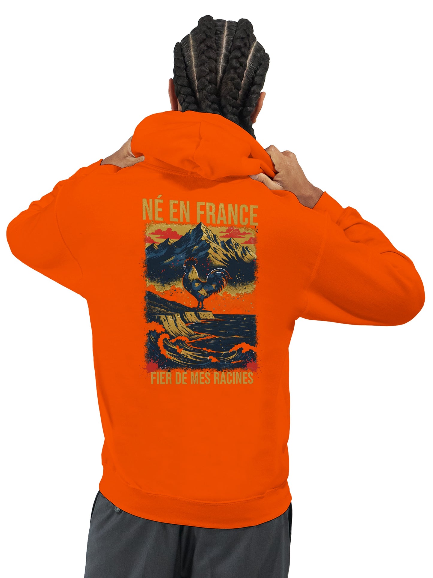 Sweat à Capuche Homme « Né en France » – Premium Confort et Style