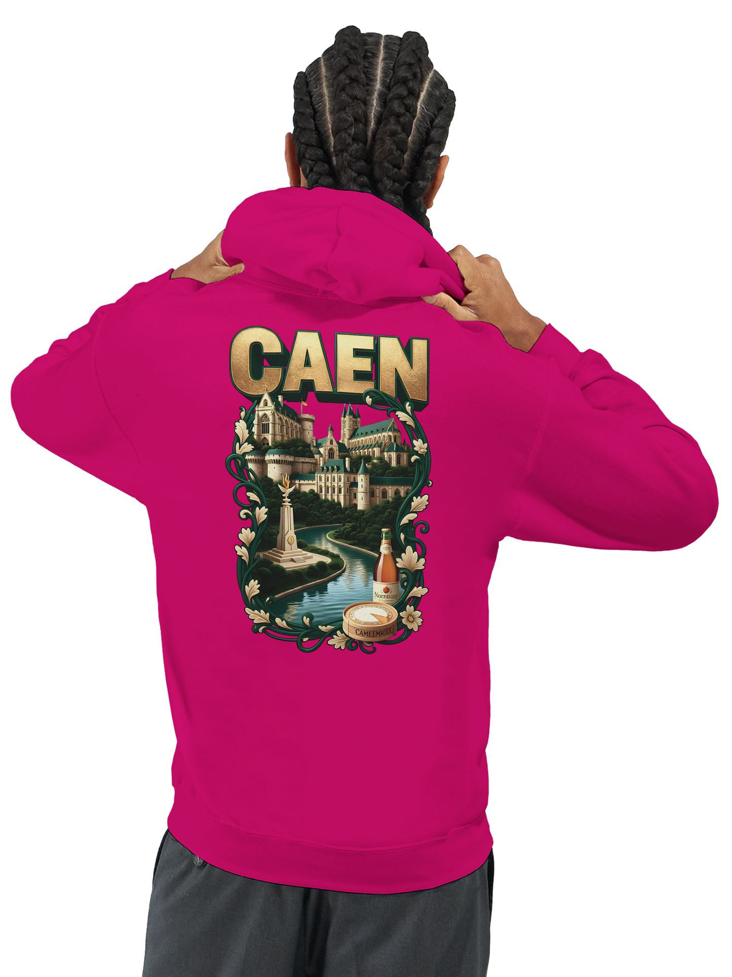 Kapuzenpullover "Caen, Stadt Frankreichs" Unisex Klassiker | Gildan® 18500