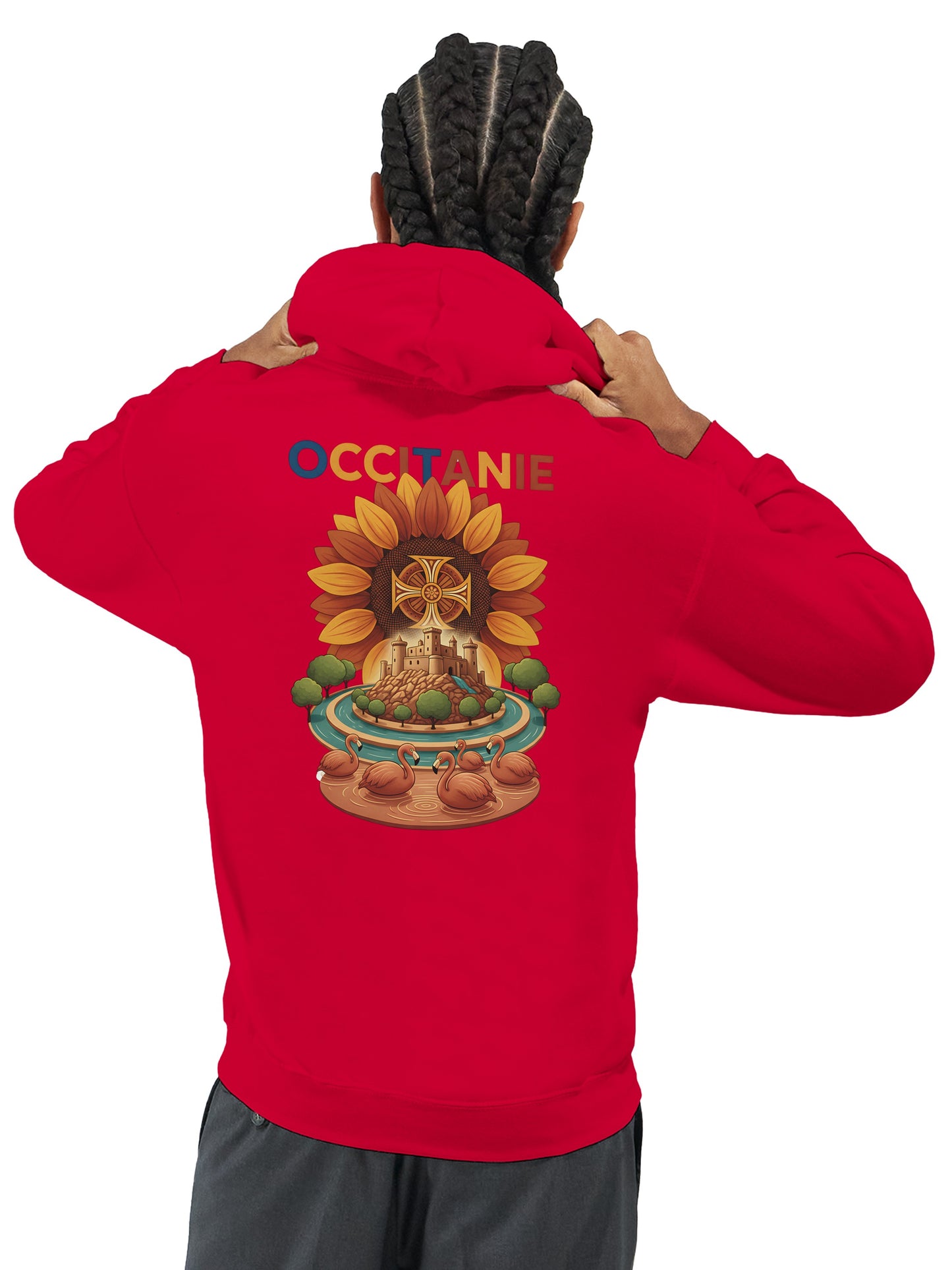 Klassischer Unisex-Kapuzenpullover Okzitanien | Gildan® 18500