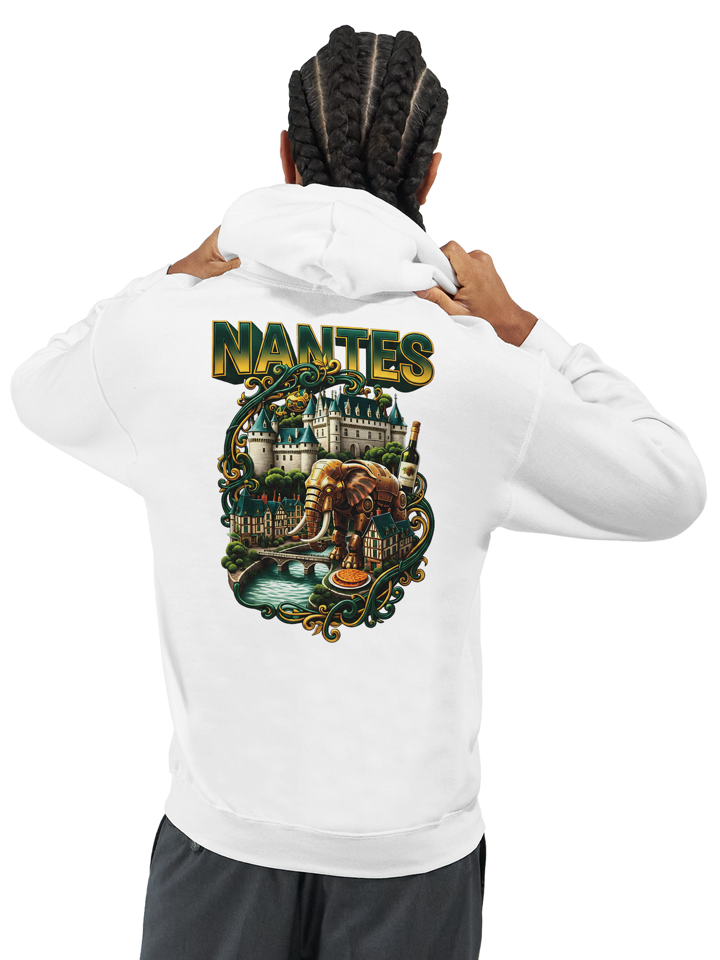 Unisex-Kapuzenpullover Nantes Stadt Frankreich klassisch | Gildan® 18500