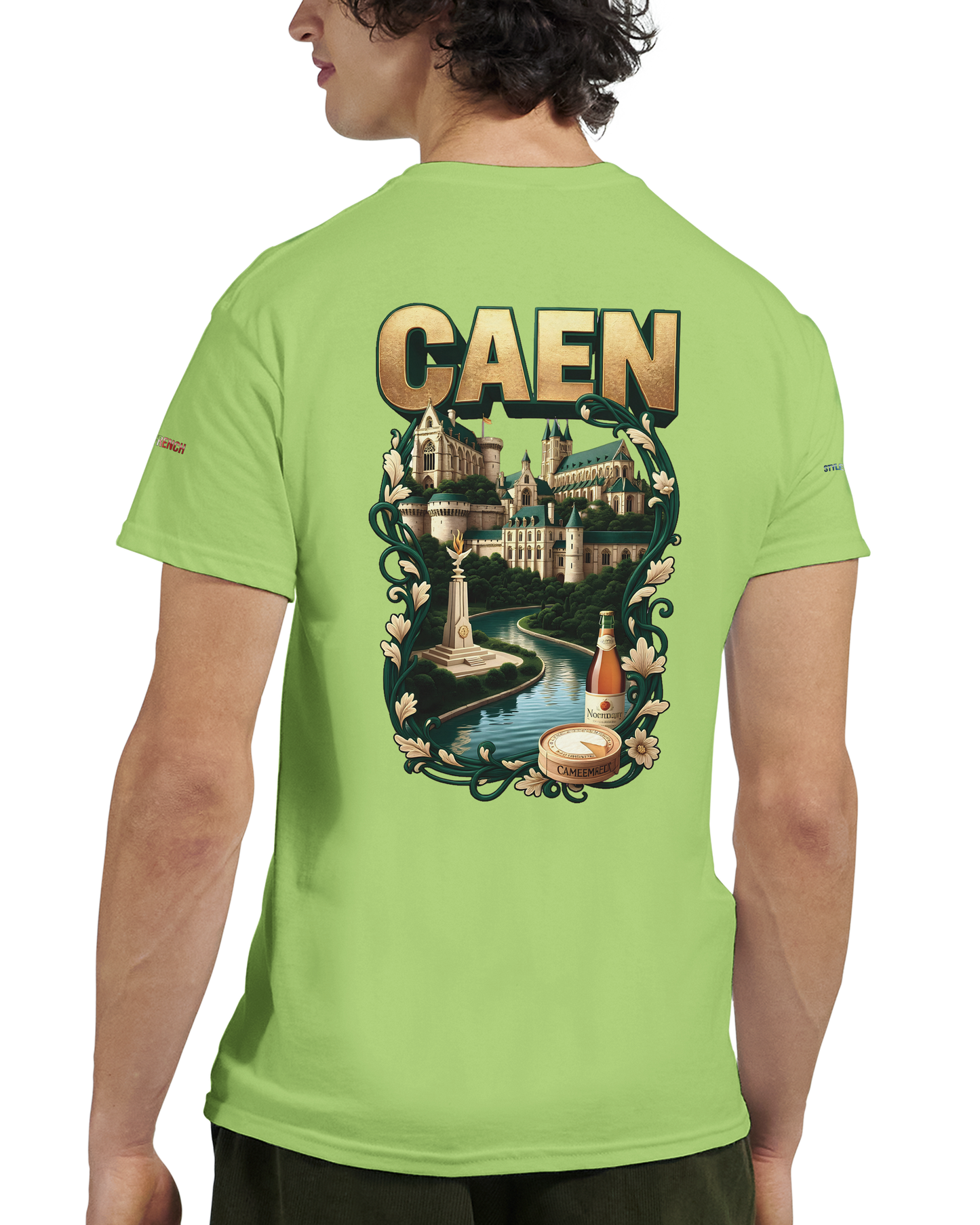 Unisex-T-Shirt Caen Stadt in Frankreich | Gildan® 5000