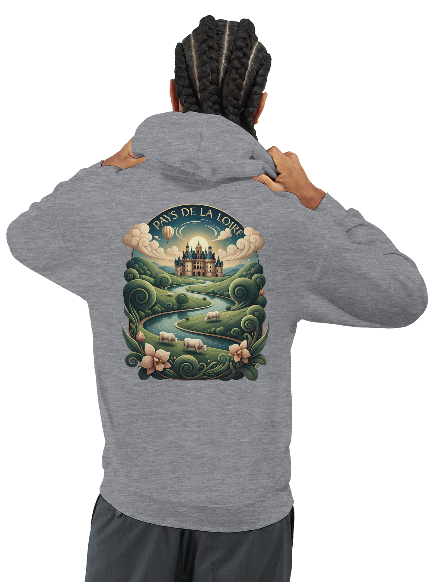 Klassischer Unisex-Kapuzenpullover Pays de la Loire | Gildan® 18500