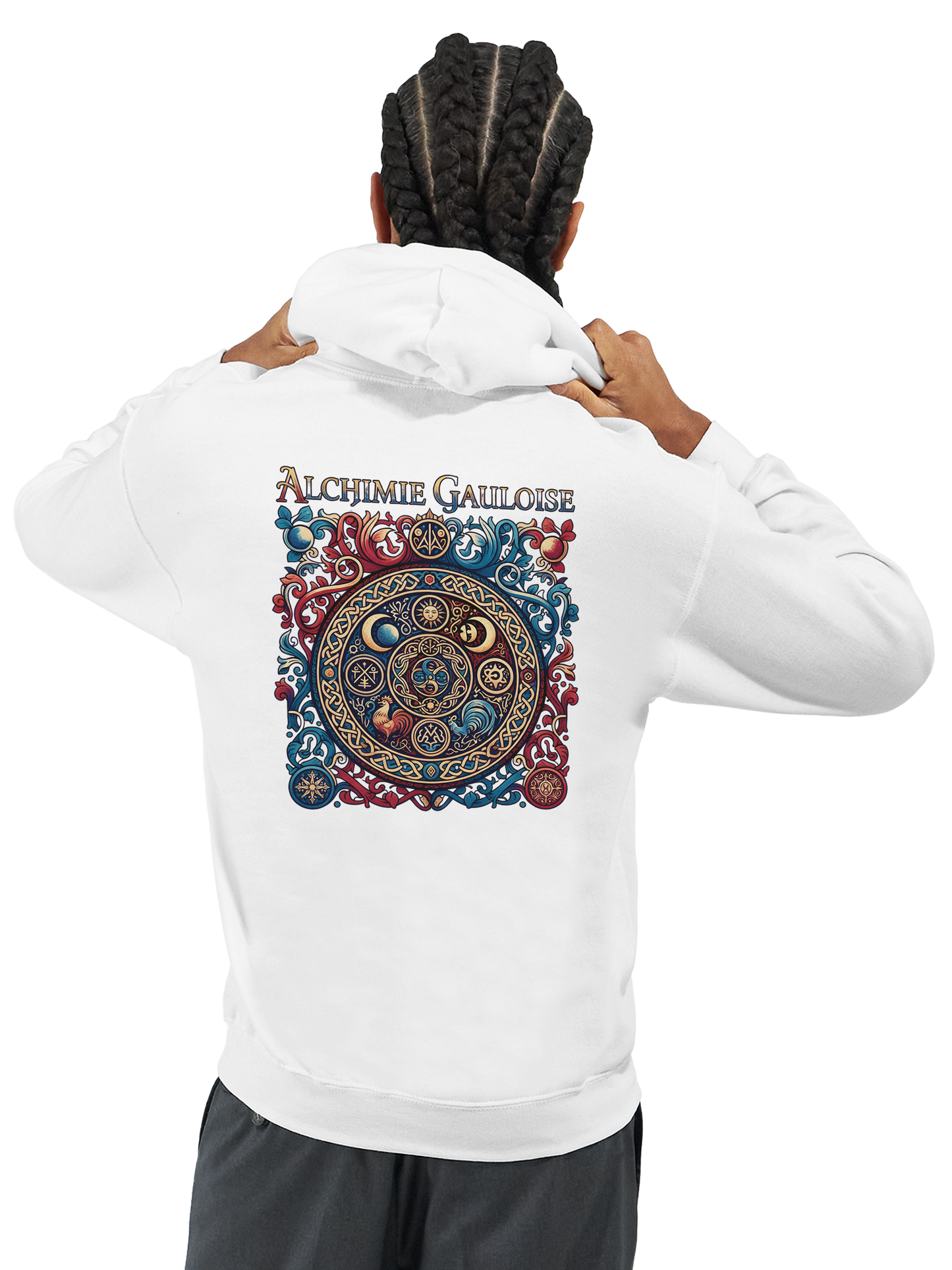 Herren-Kapuzenpullover „Gallische Alchemie“ klassisch | Gildan® 18500