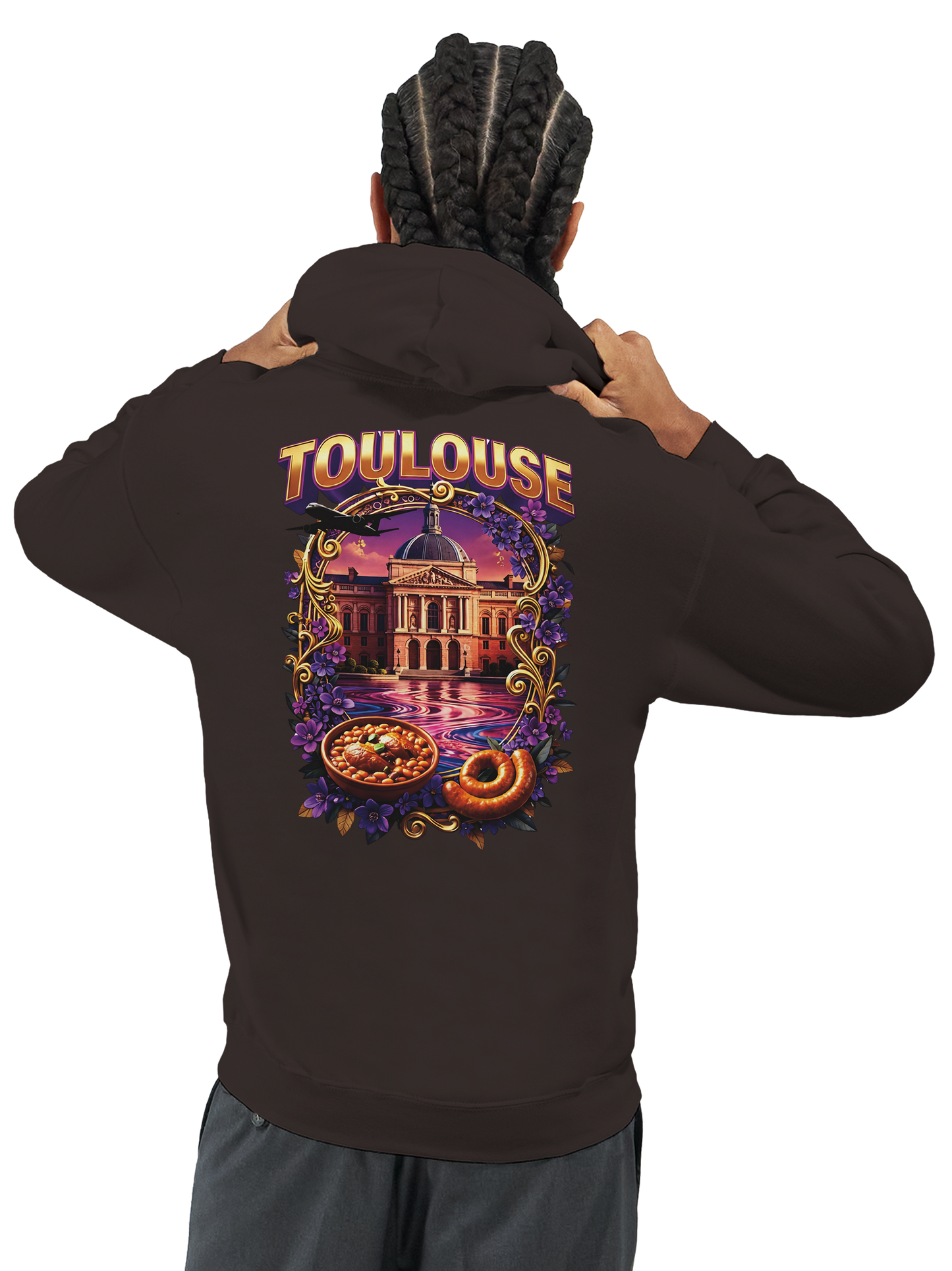 Unisex-Kapuzenpullover Toulouse Stadt Frankreich klassisch | Gildan® 18500