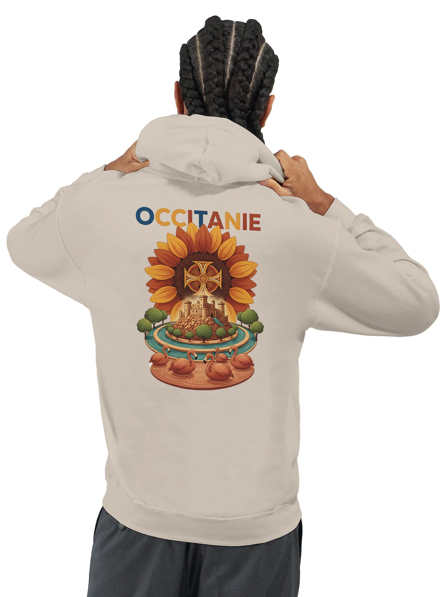 Klassischer Unisex-Kapuzenpullover Okzitanien | Gildan® 18500