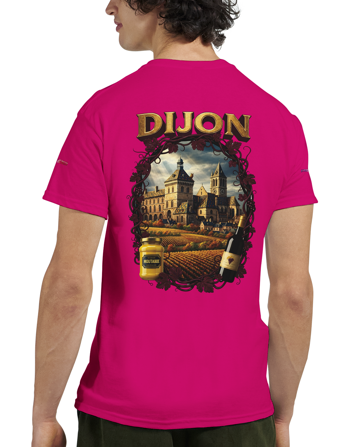 Unisex T-Shirt Dijon Stadt Frankreich dick Rundhals | Gildan® 5000