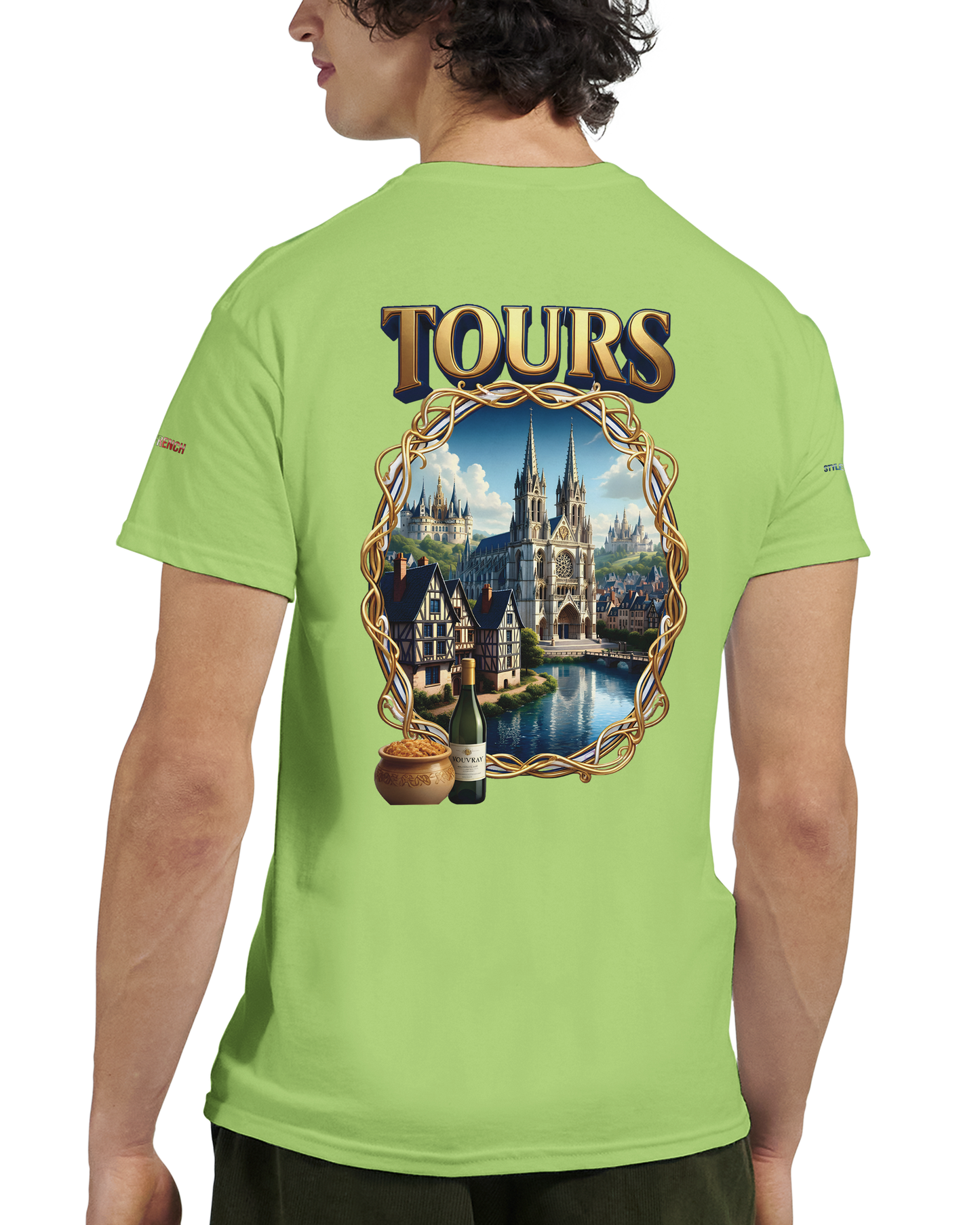 Unisex T-shirt Tours, France, thick crew neck | Gildan® 5000