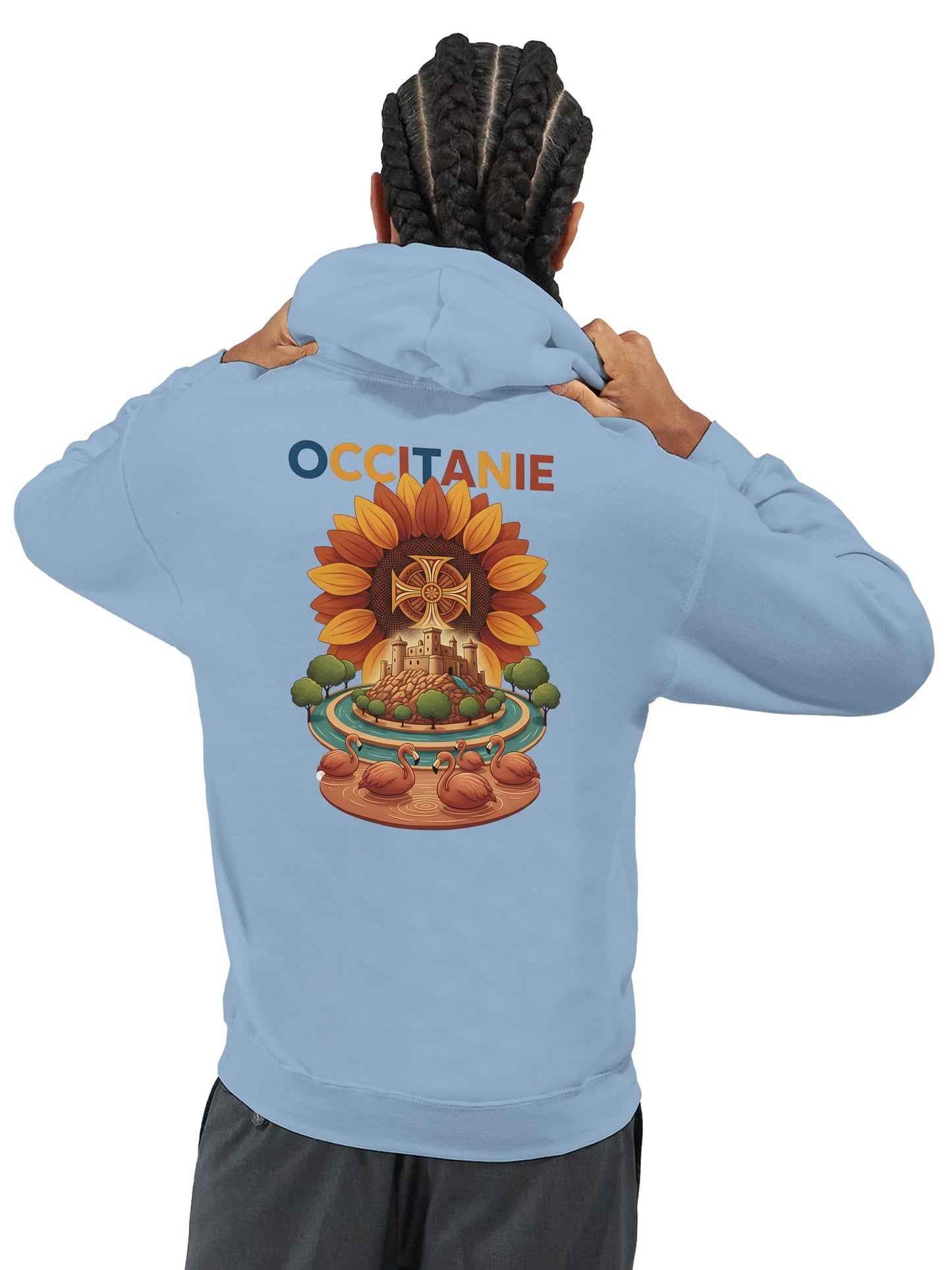 Klassischer Unisex-Kapuzenpullover Okzitanien | Gildan® 18500